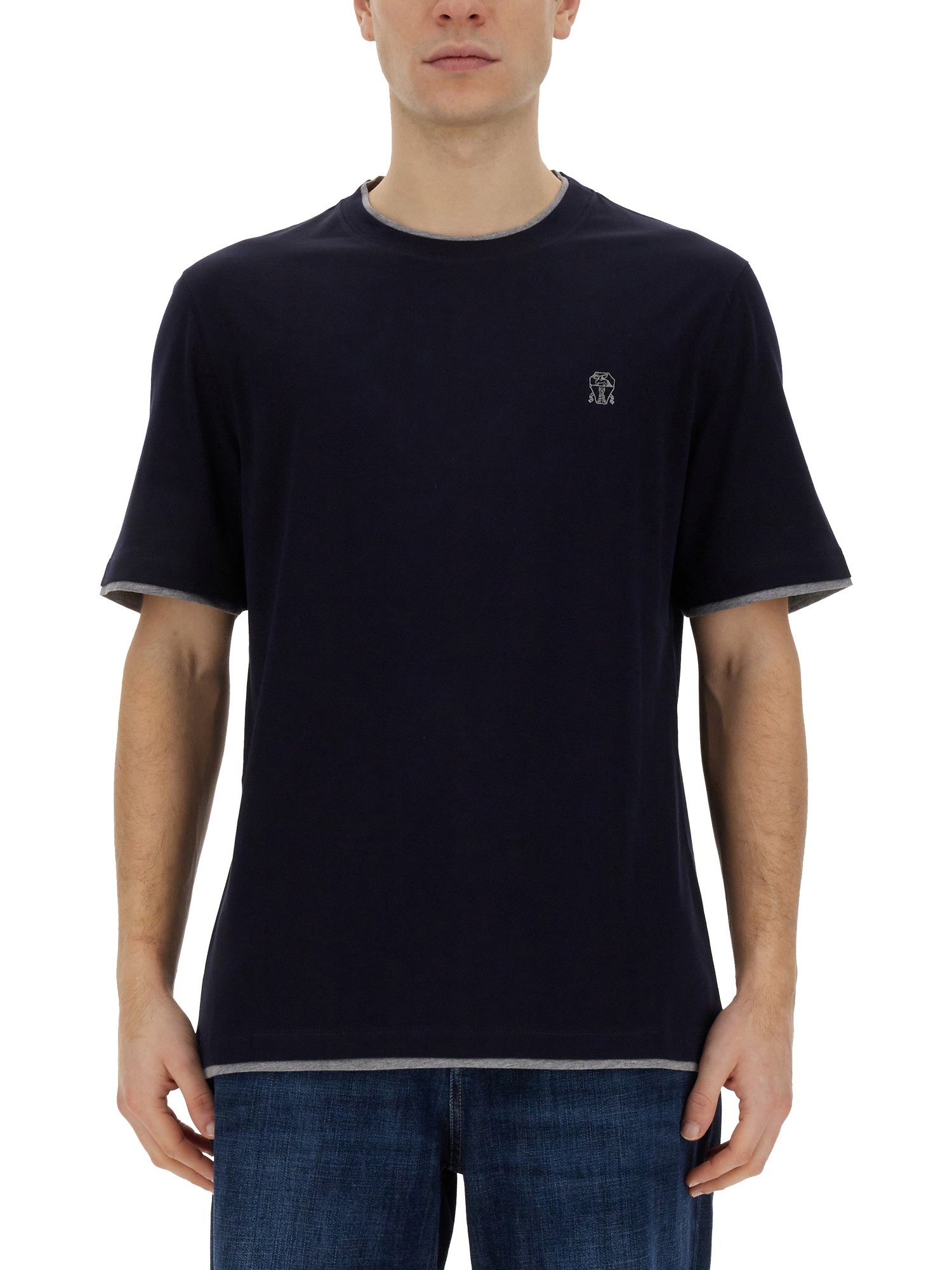 Brunello Cucinelli brunello cucinelli t-shirt with logo