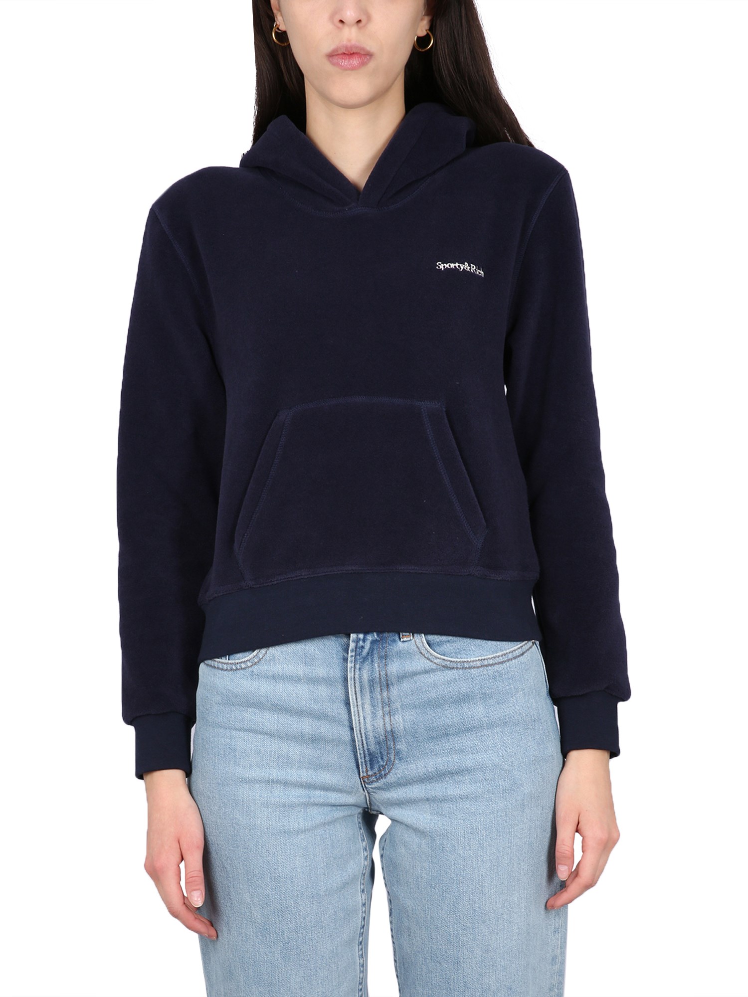 Sporty & Rich sporty & rich sweatshirt with logo embroidery