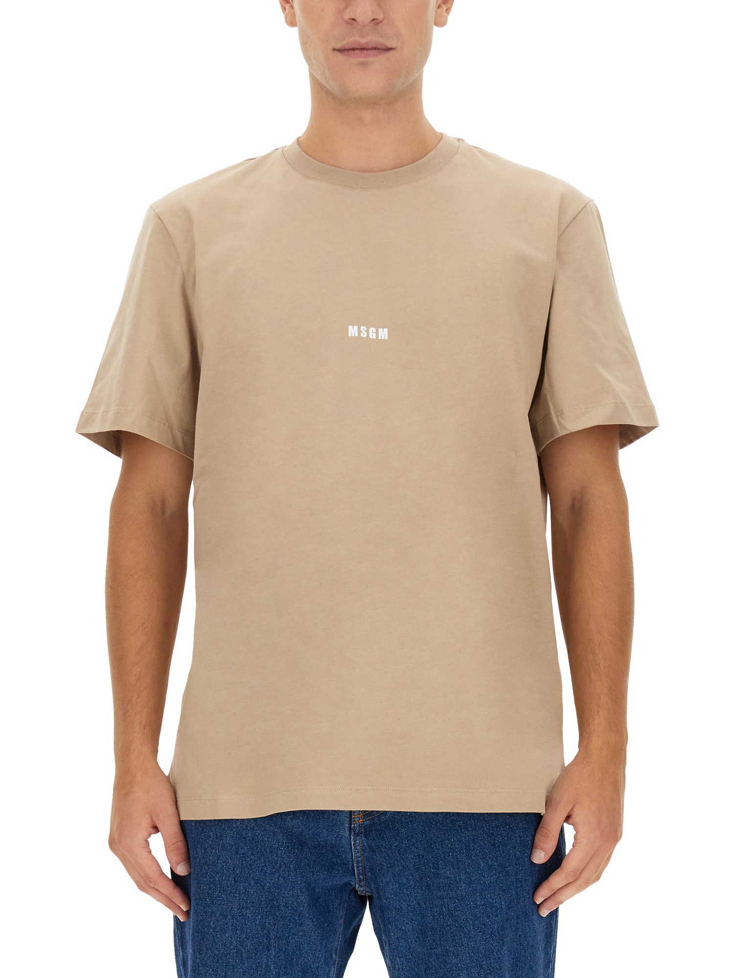 Msgm msgm logo print t-shirt