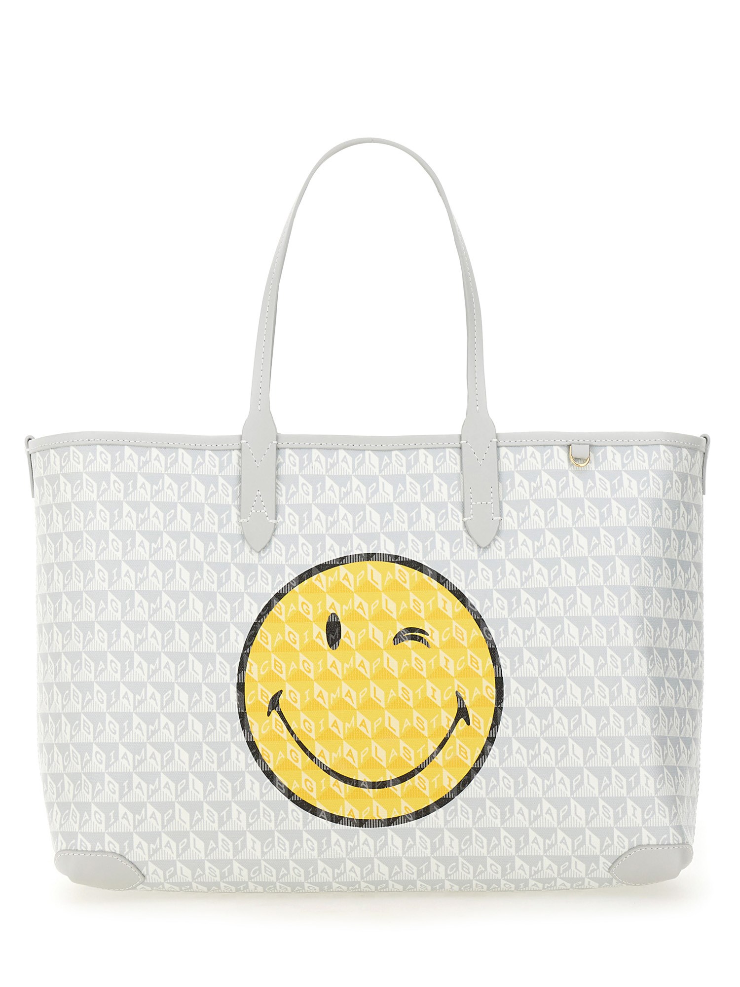 Anya Hindmarch anya hindmarch "i am a plastic bag wink" tote bag small