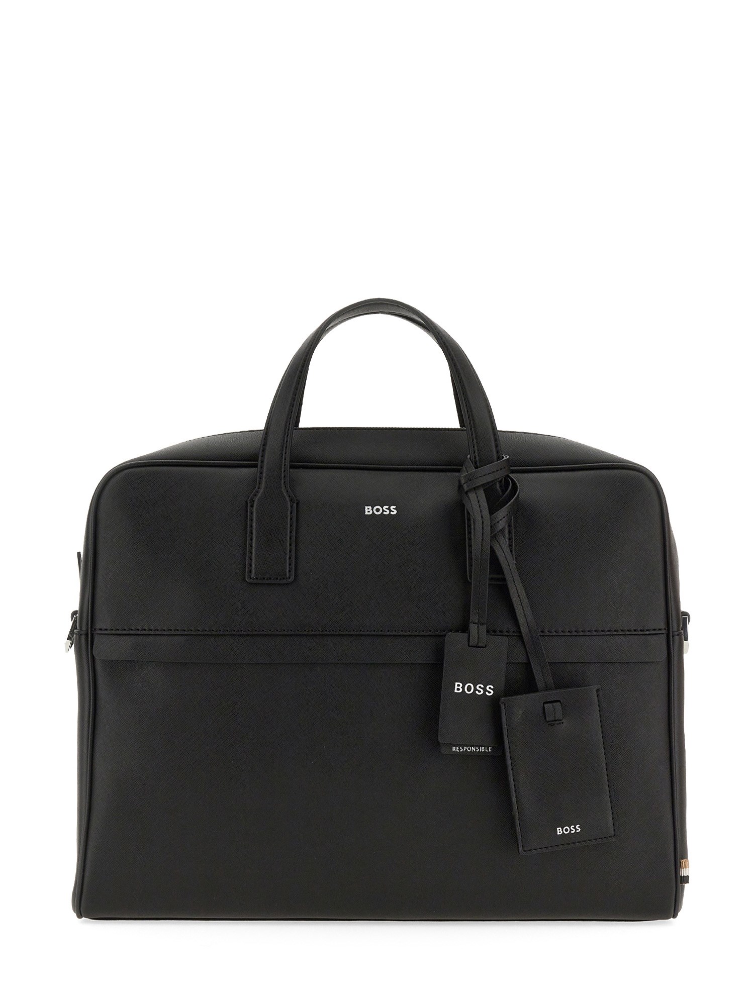 BOSS boss document bag with logo