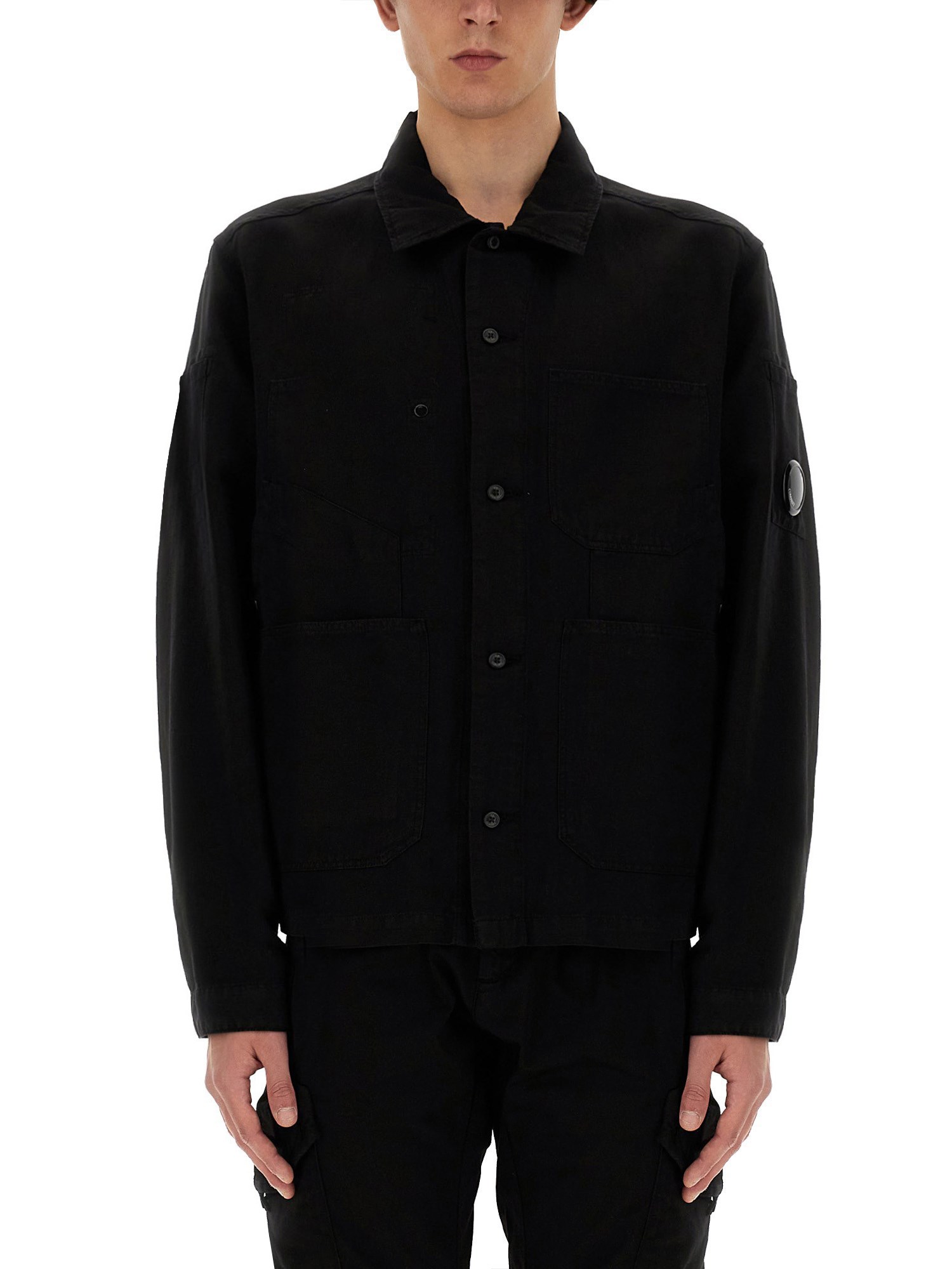 C.P. Company c.p. company cotton and linen shirt jacket