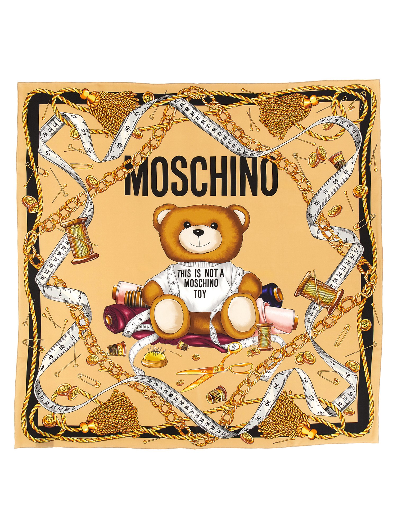 Moschino moschino silk scarf