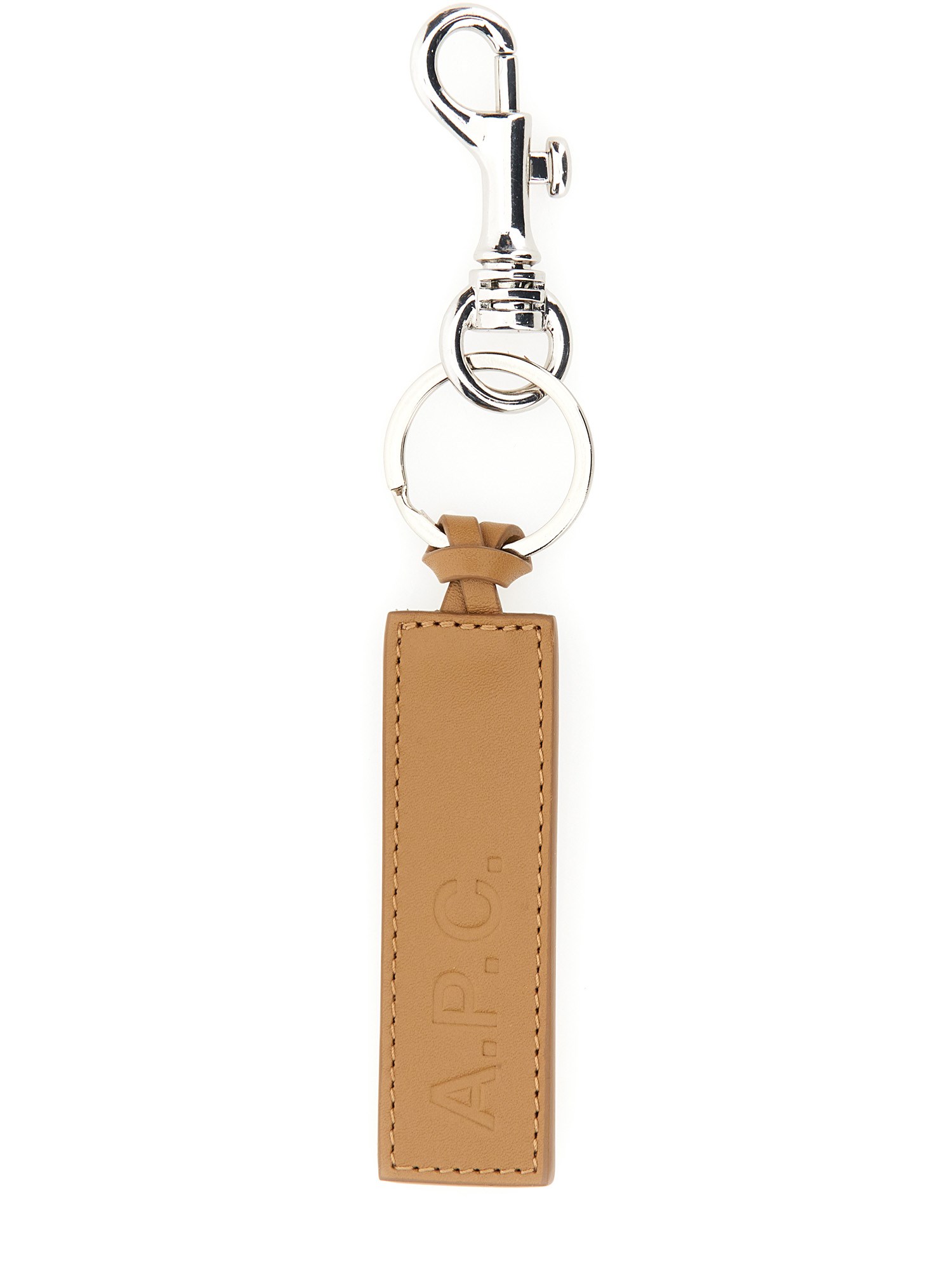 A.P.C. a.p.c. keychain with embossed logo