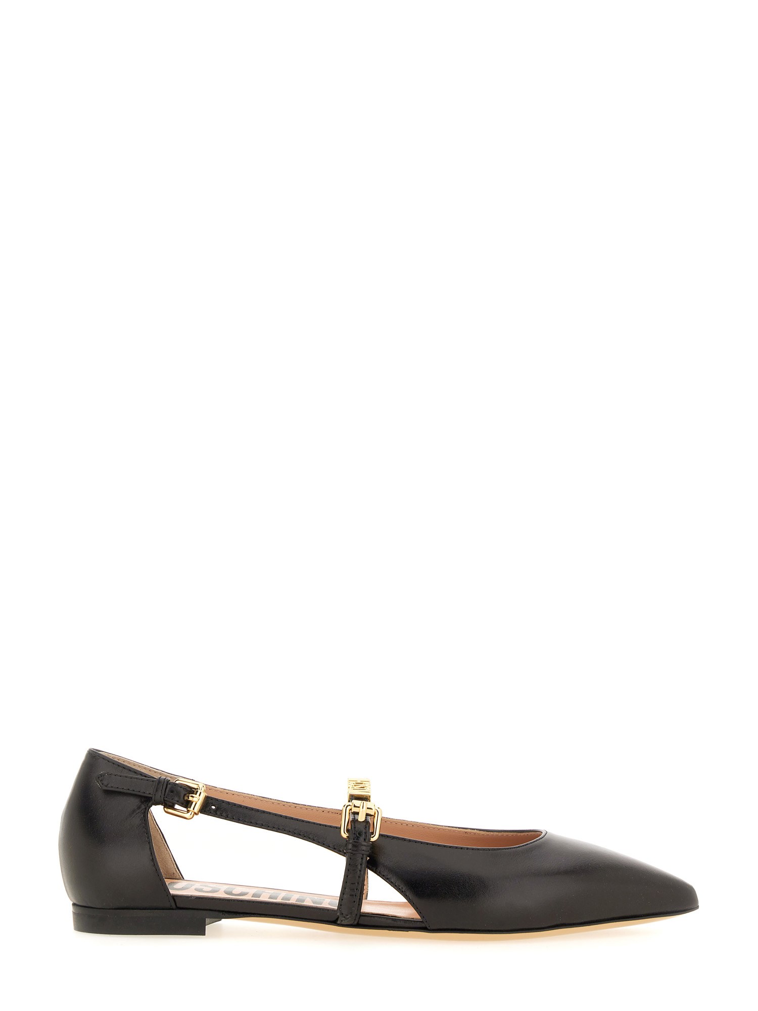 Moschino moschino leather ballerina