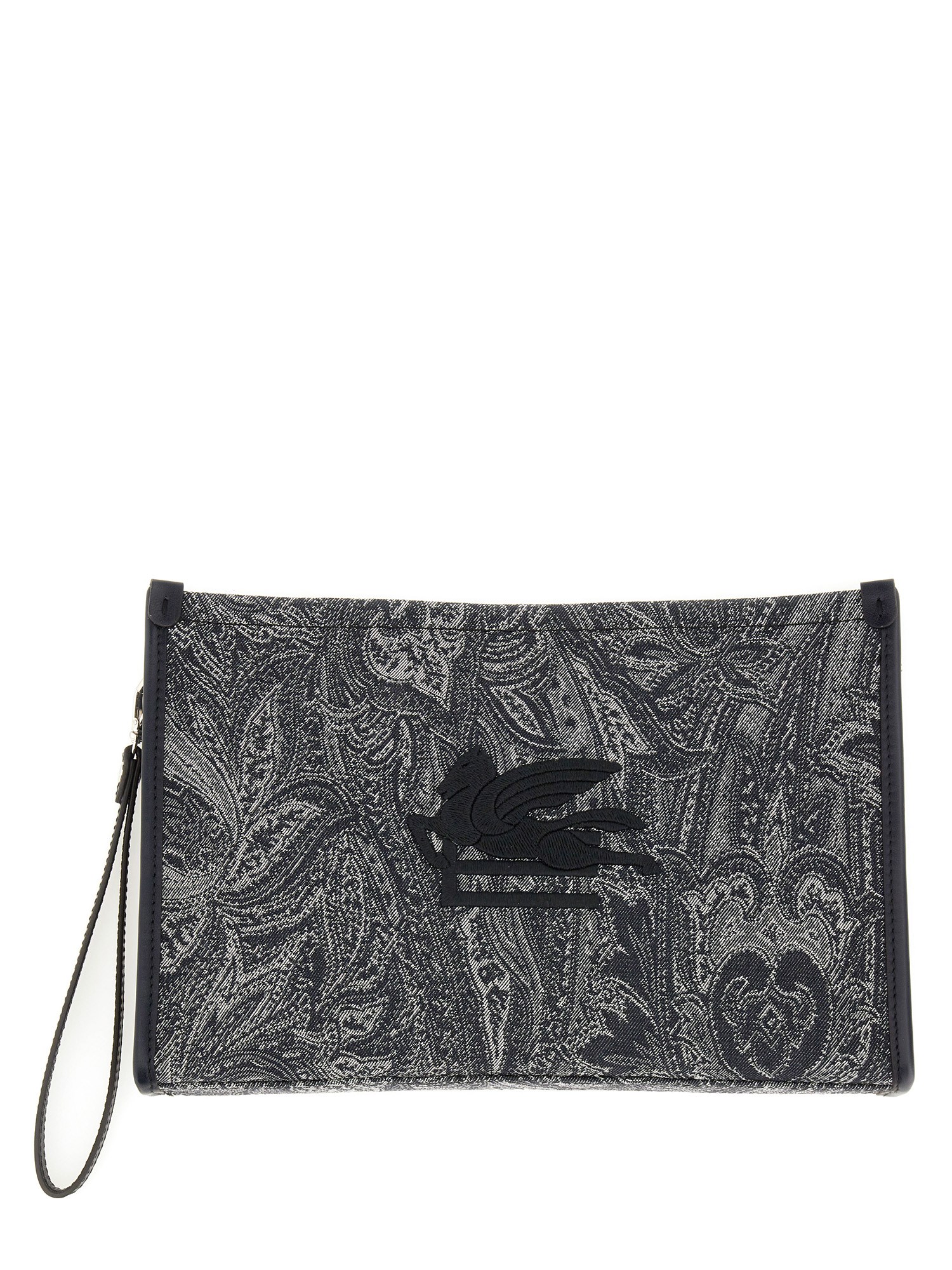 Etro etro paisley jacquard media pouch