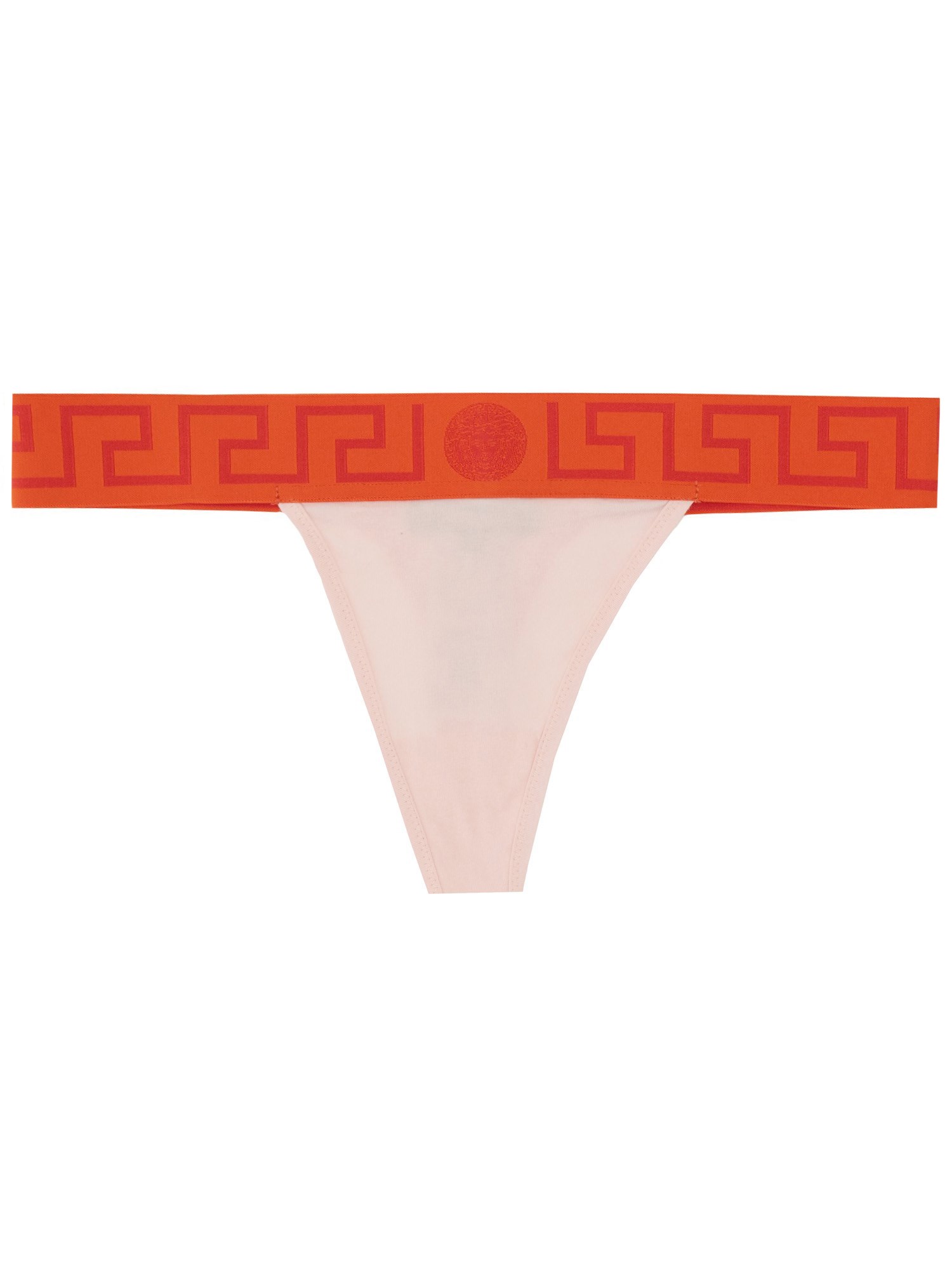 Versace versace thong with greek border