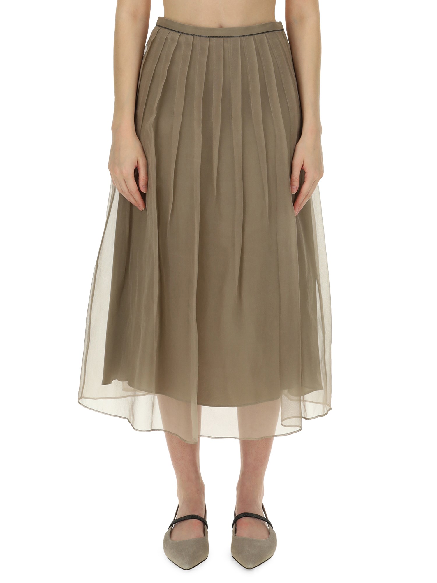 Brunello Cucinelli brunello cucinelli silk skirt