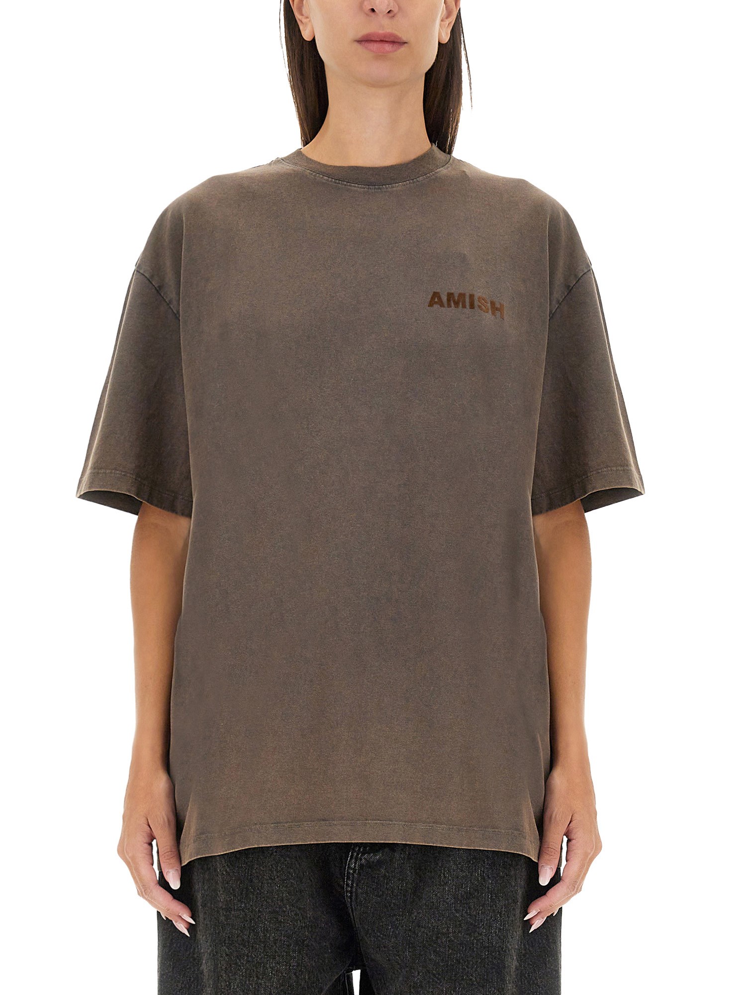 Amish amish t-shirt with logo