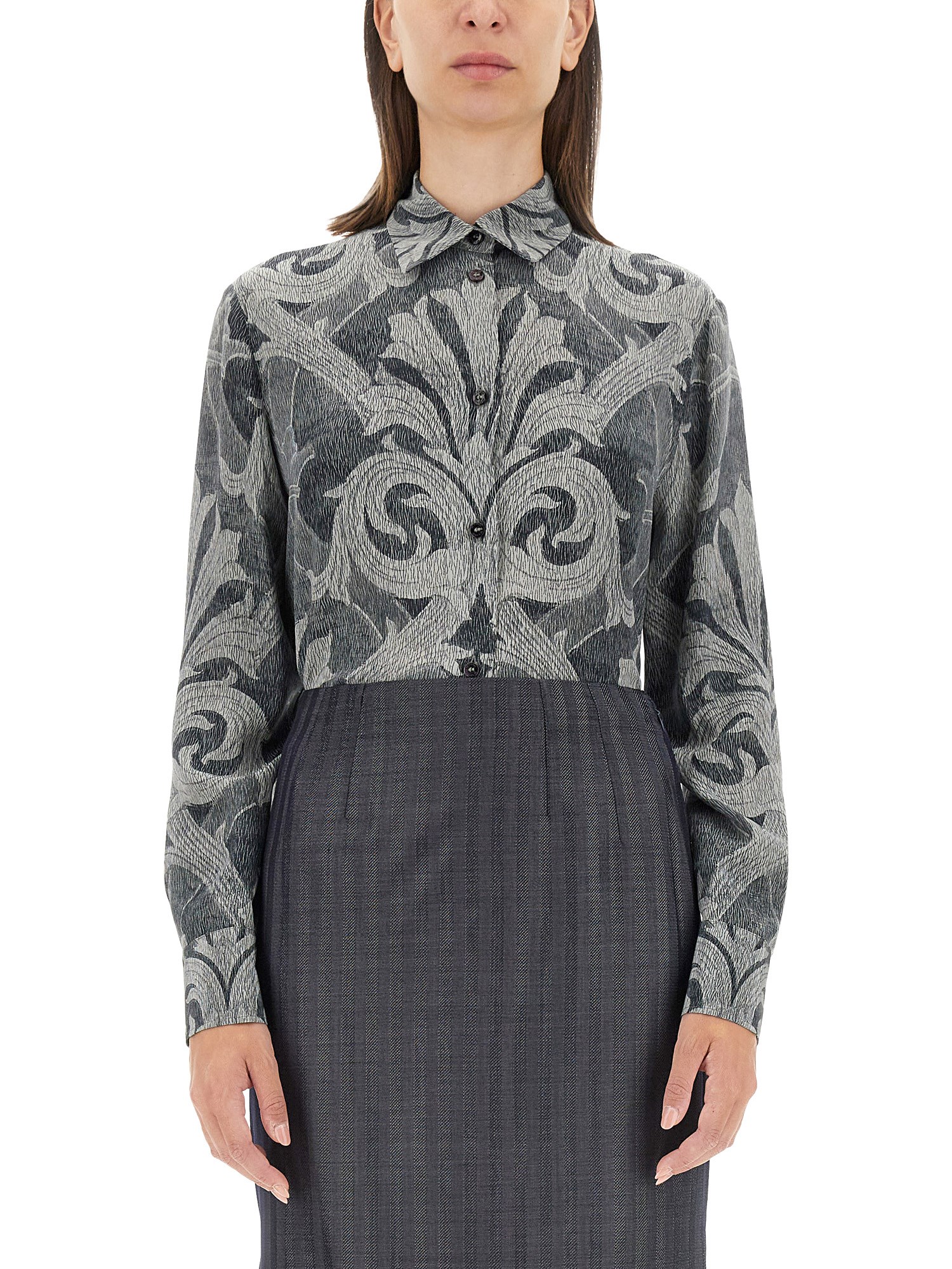 Etro etro printed shirt