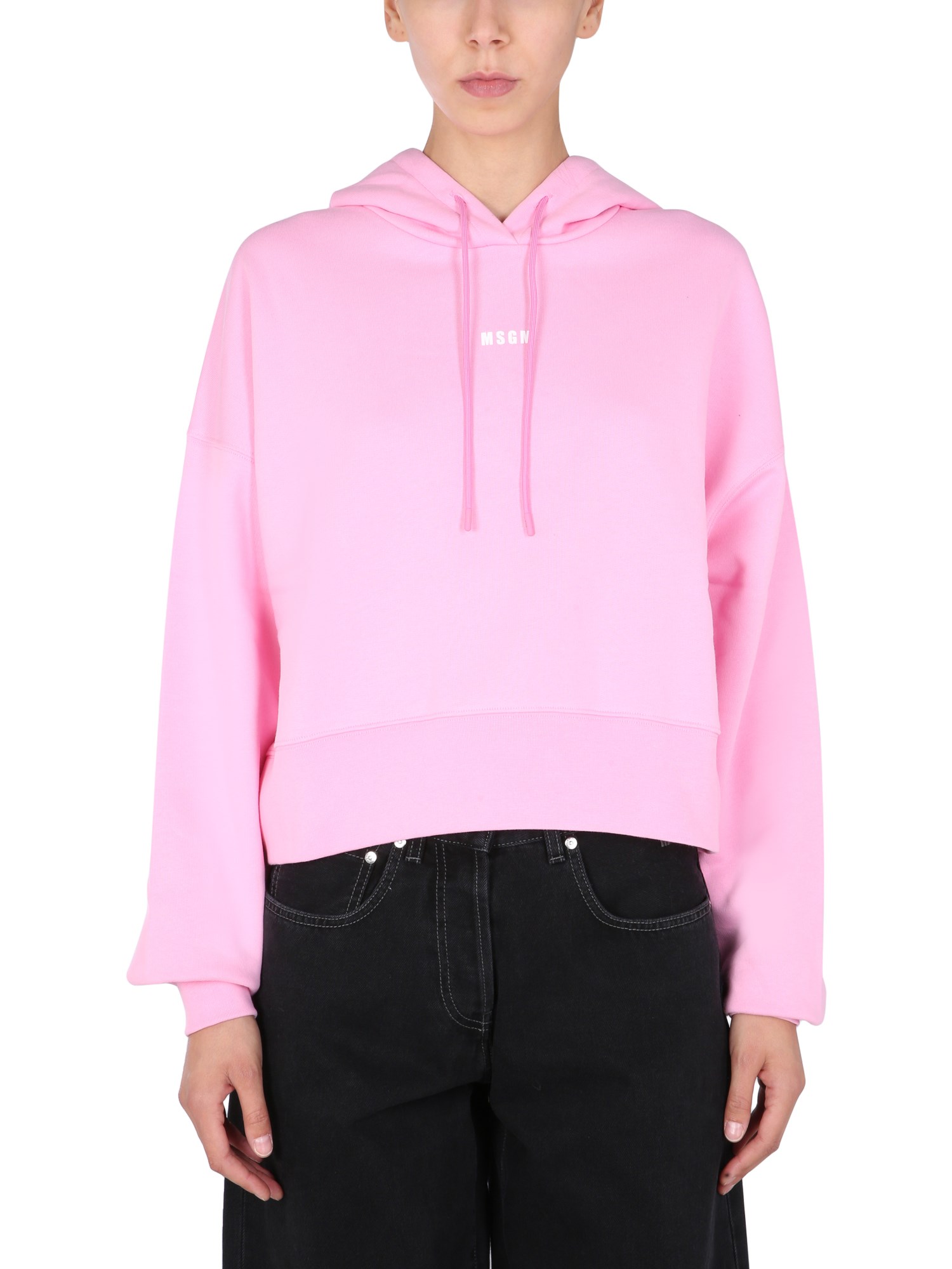 Msgm msgm cropped sweatshirt