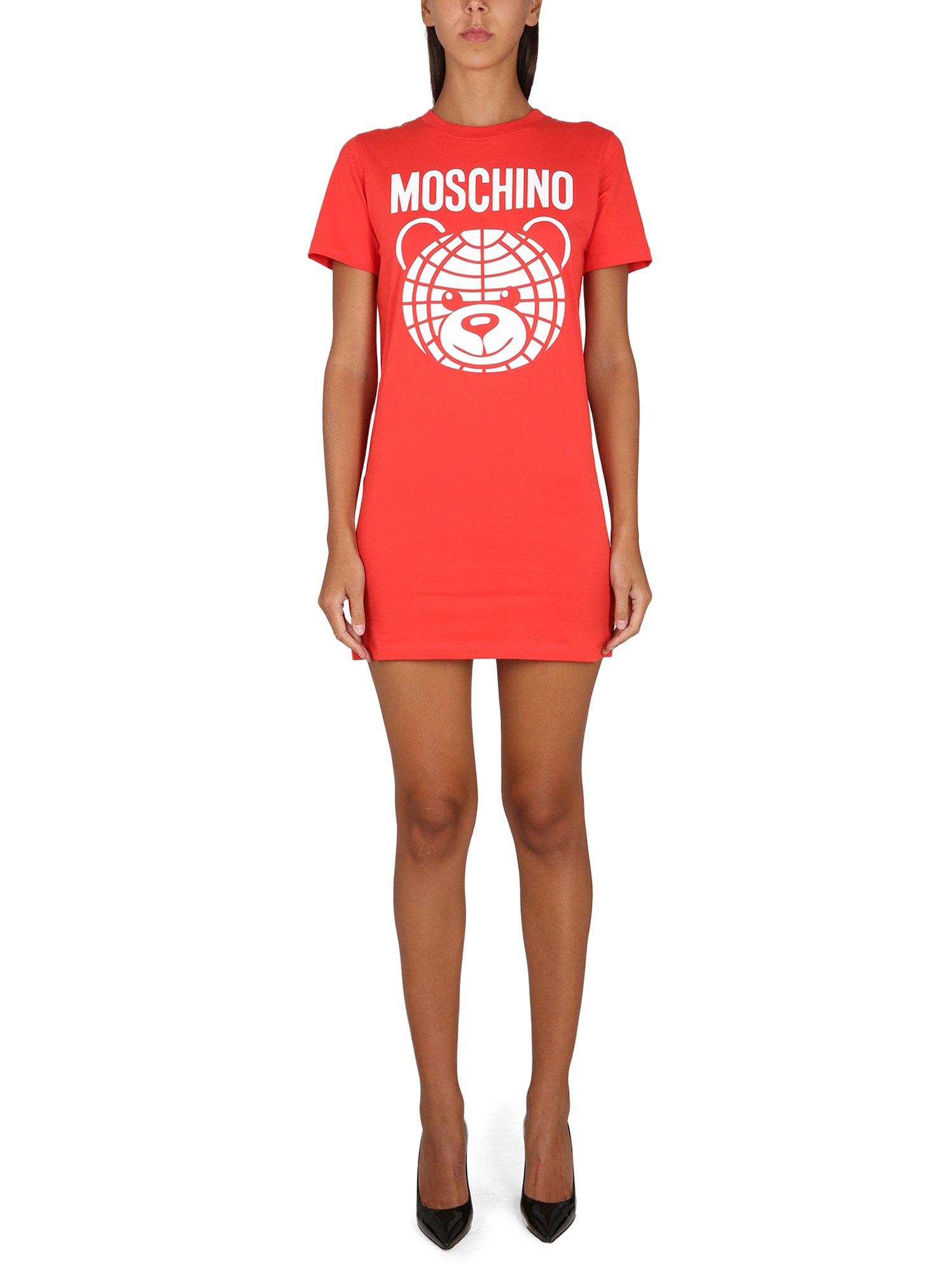 Moschino moschino logo print dress