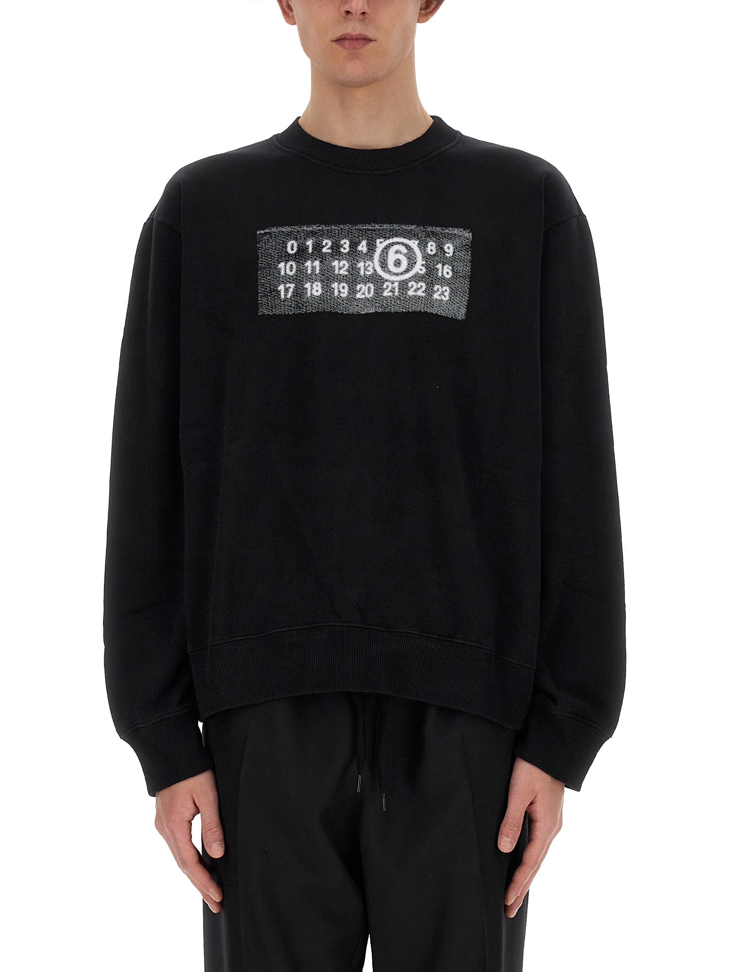 MM6 Maison Margiela mm6 maison margiela sweatshirt with rasterized zipper prints