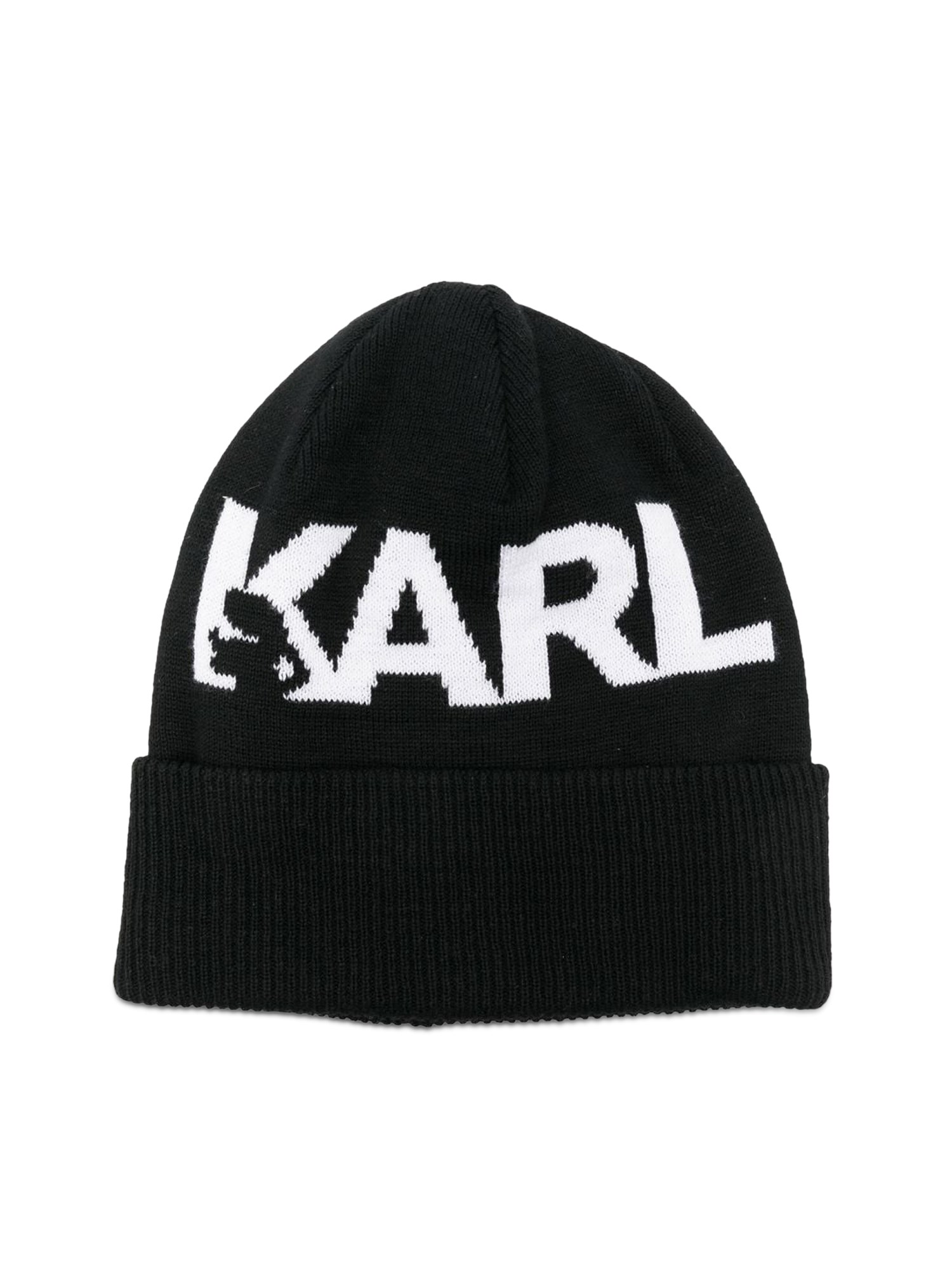 Karl Lagerfeld karl lagerfeld beanie hat with logo