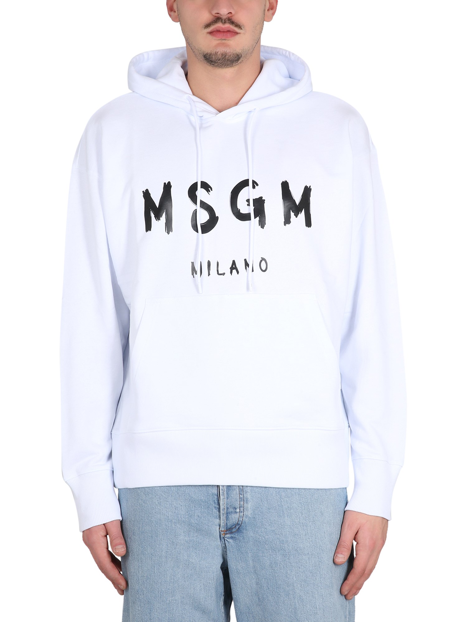 Msgm msgm sweatshirt with brushed logo