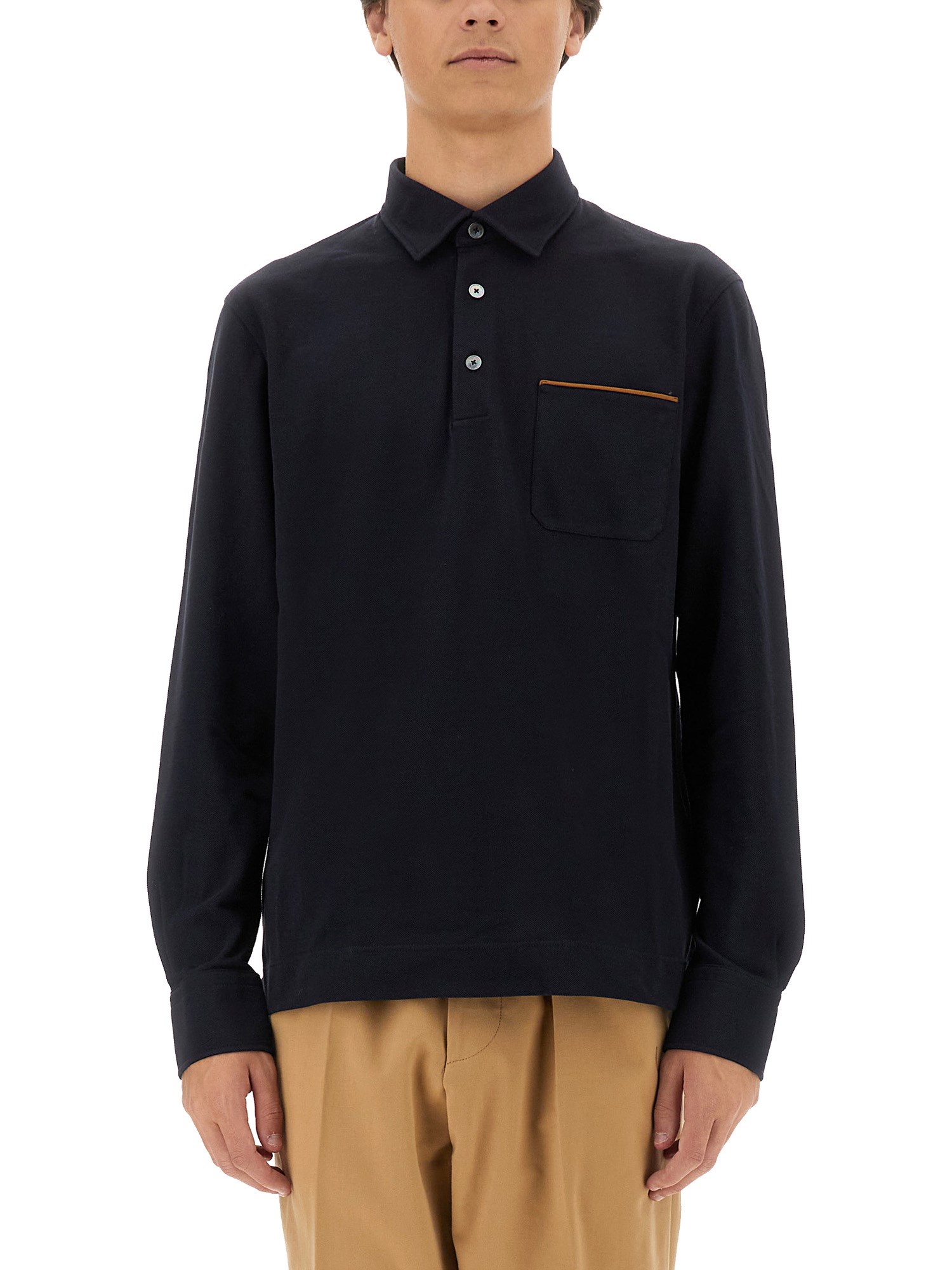 zegna zegna cotton polo