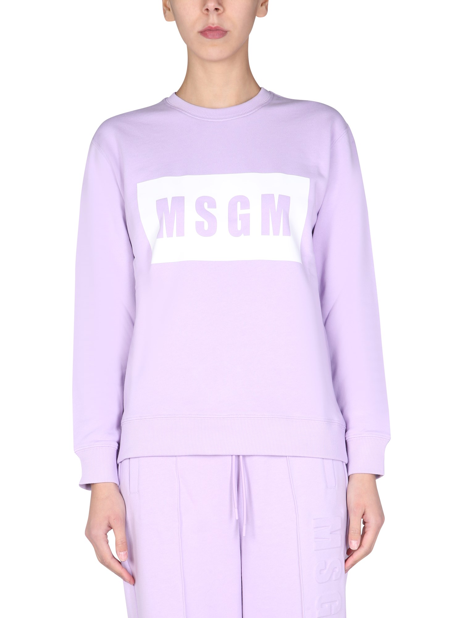 Msgm msgm logo box sweatshirt