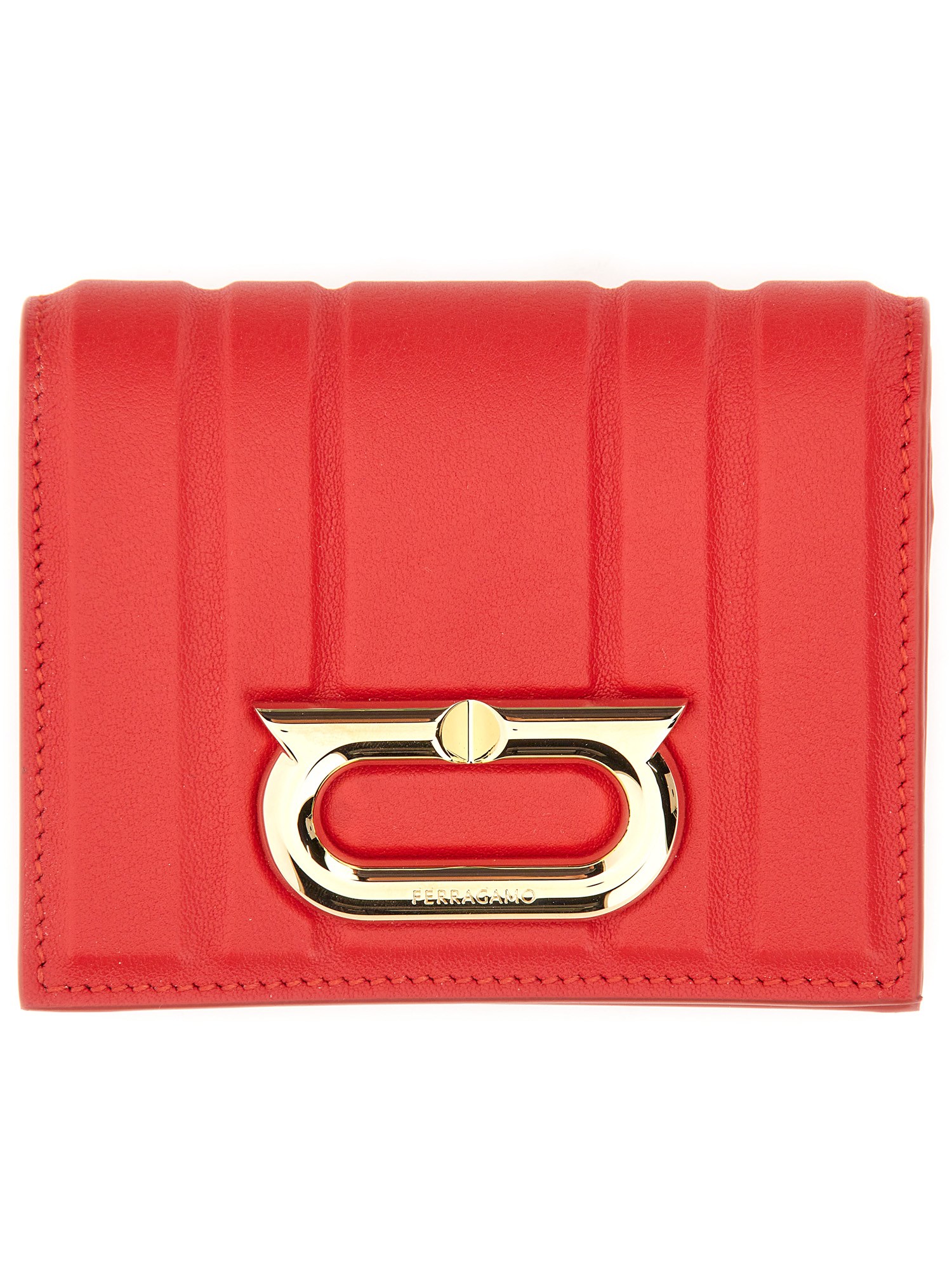 Ferragamo ferragamo compact matelassé wallet