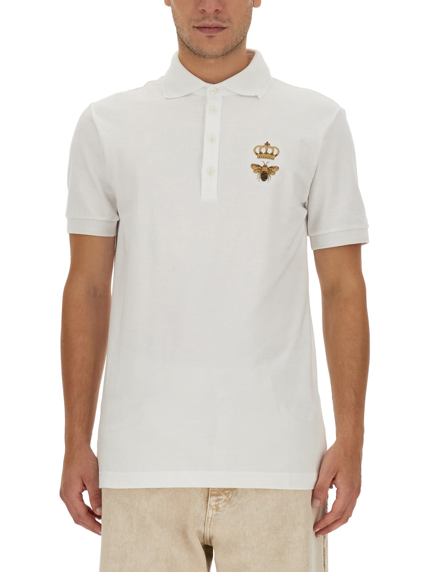 Dolce & Gabbana dolce & gabbana cotton pique polo shirt