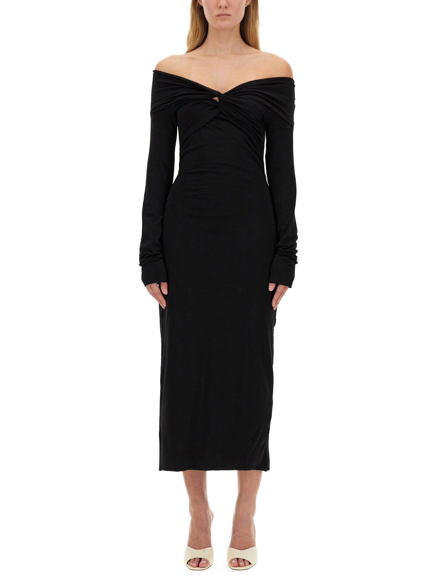  rotate birger christensen dress with knot