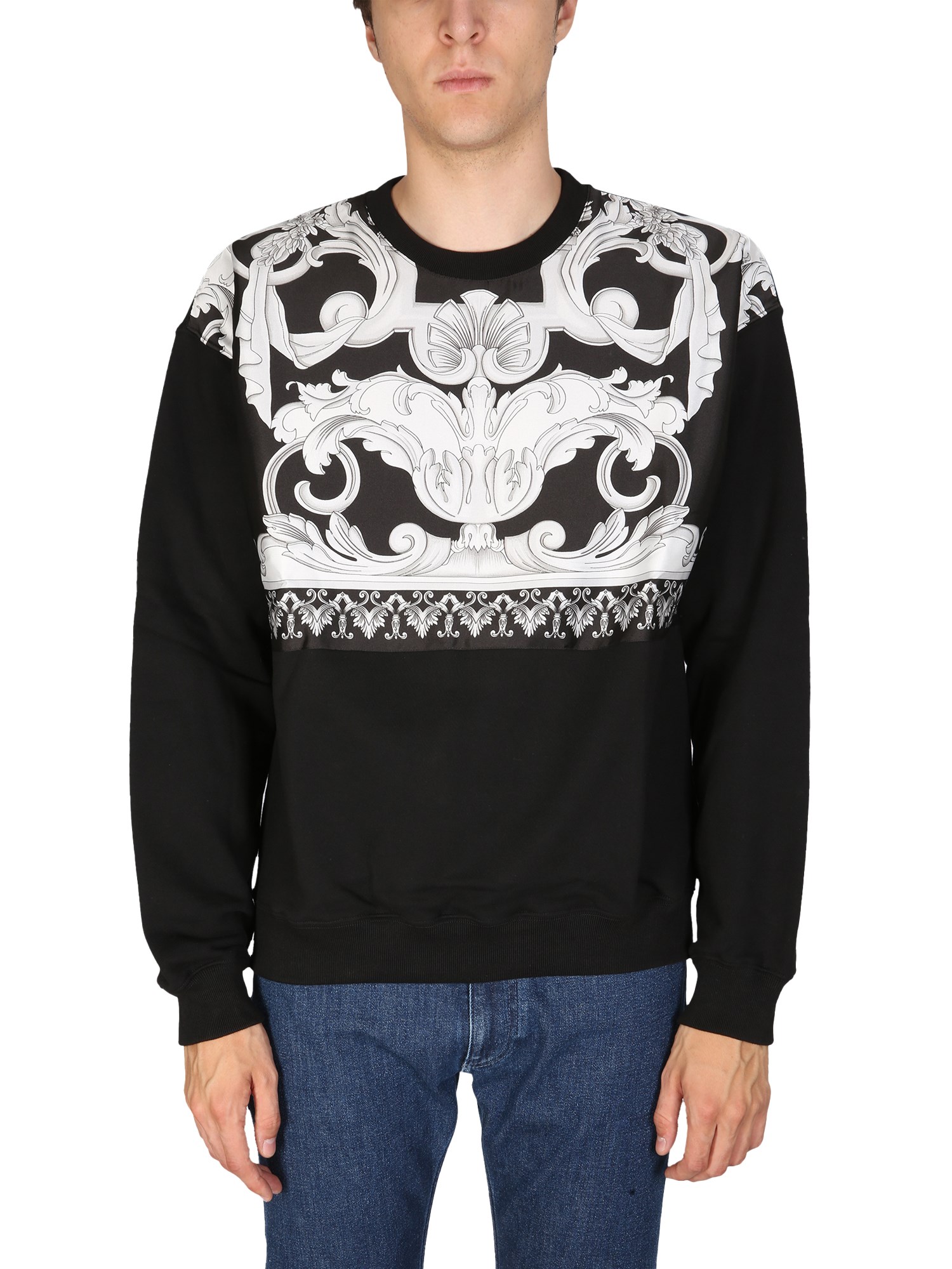 Versace versace sweatshirt with baroque print