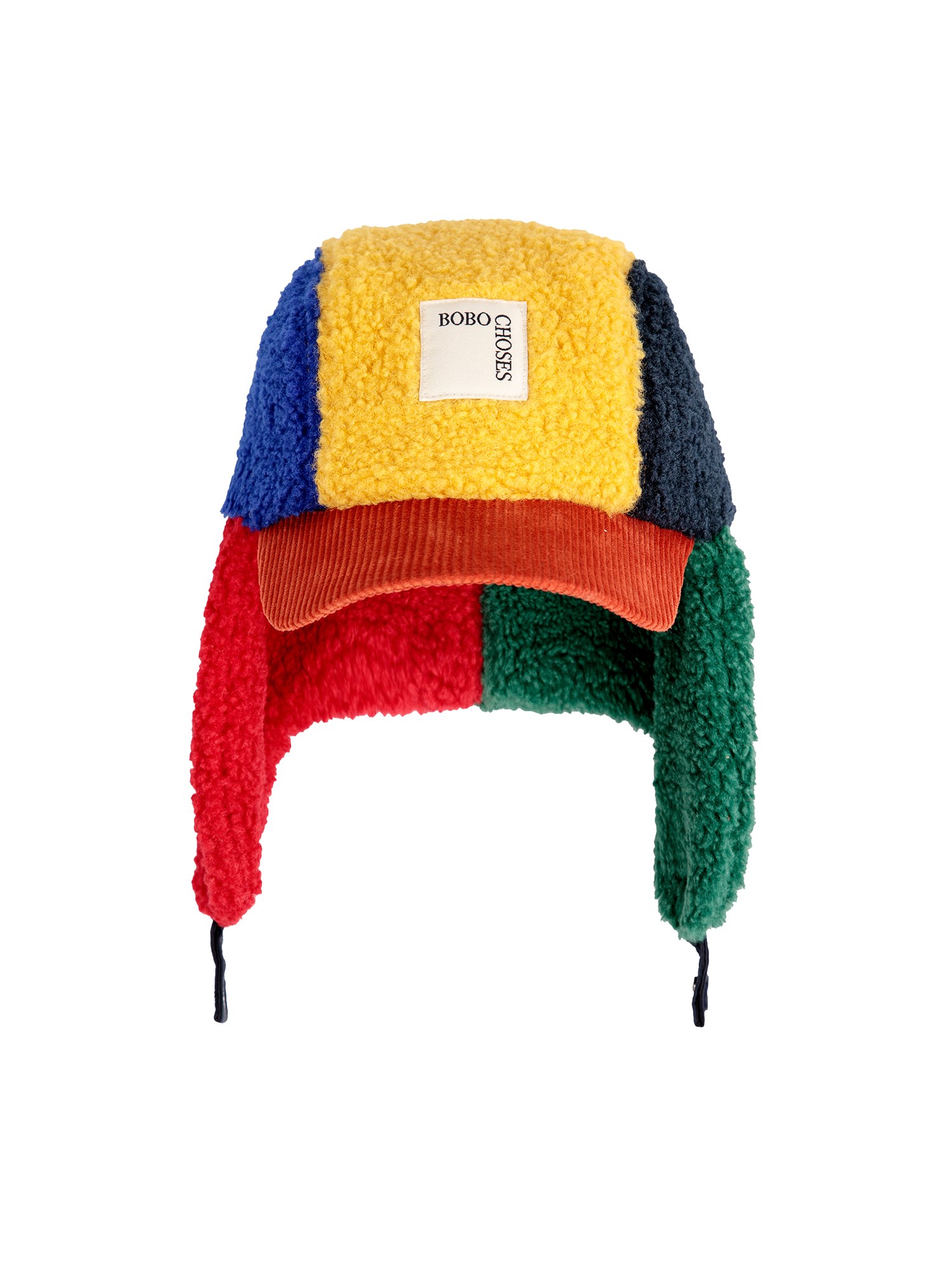 Bobo Choses bobo choses baby color block sheepskin chapka