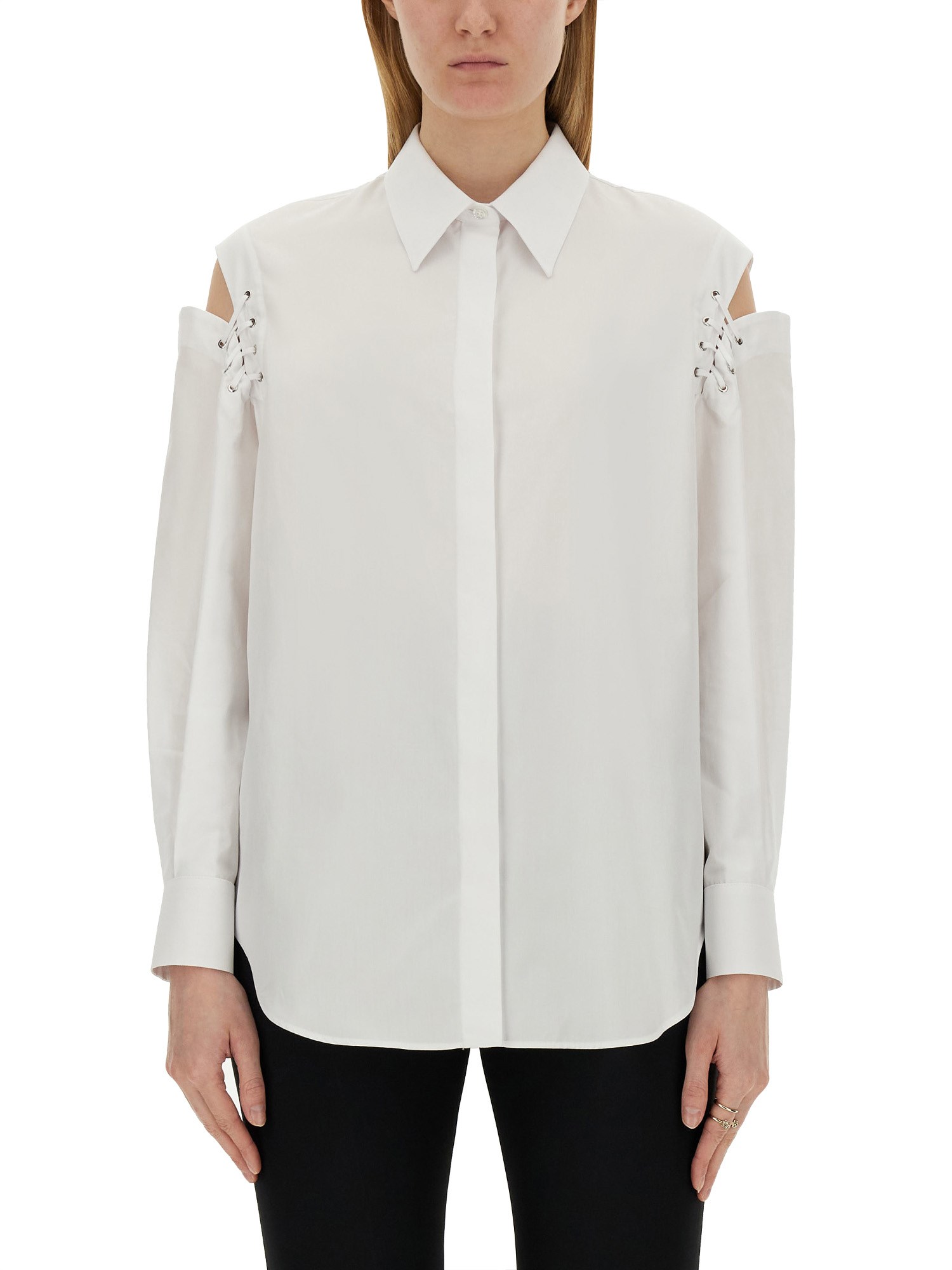 Alexander McQueen alexander mcqueen cocoon shirt with cut-out details