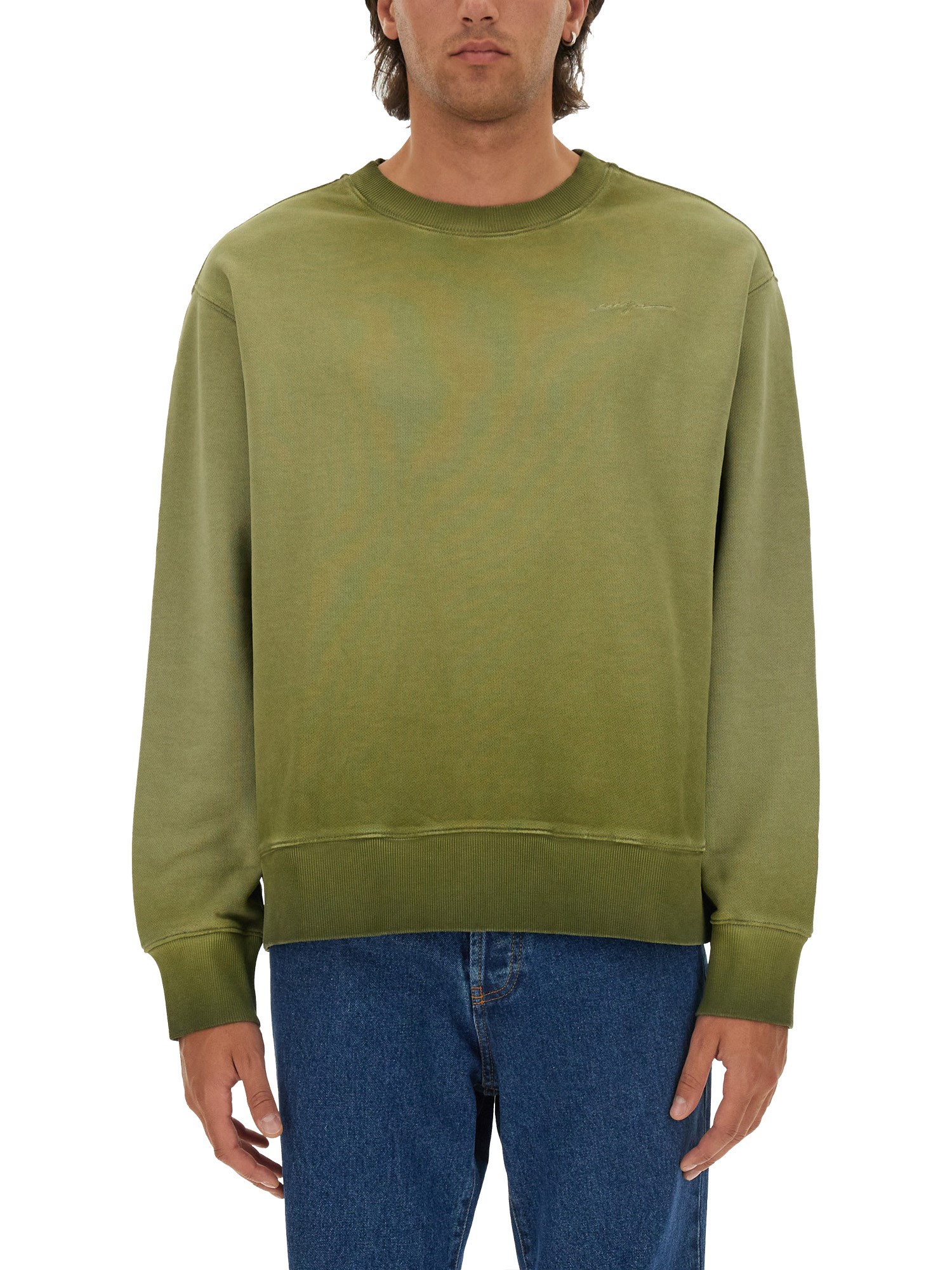 Msgm msgm washed out jersey sweatshirt