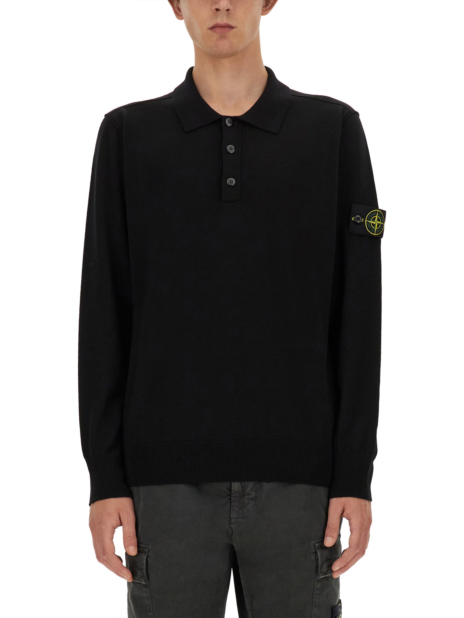 Stone Island stone island knitted polo.