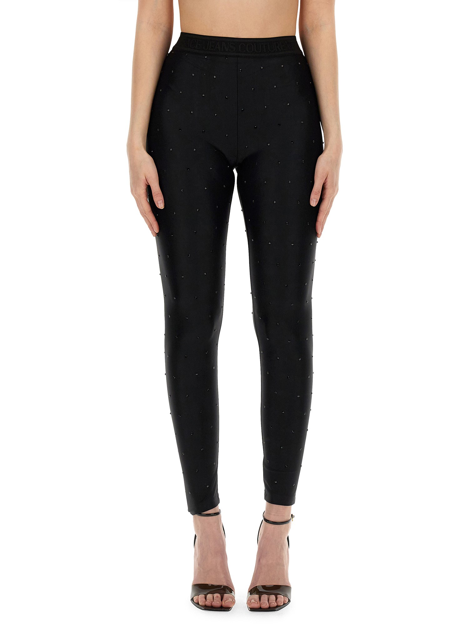 Versace Jeans Couture versace jeans couture crystal all-over leggings