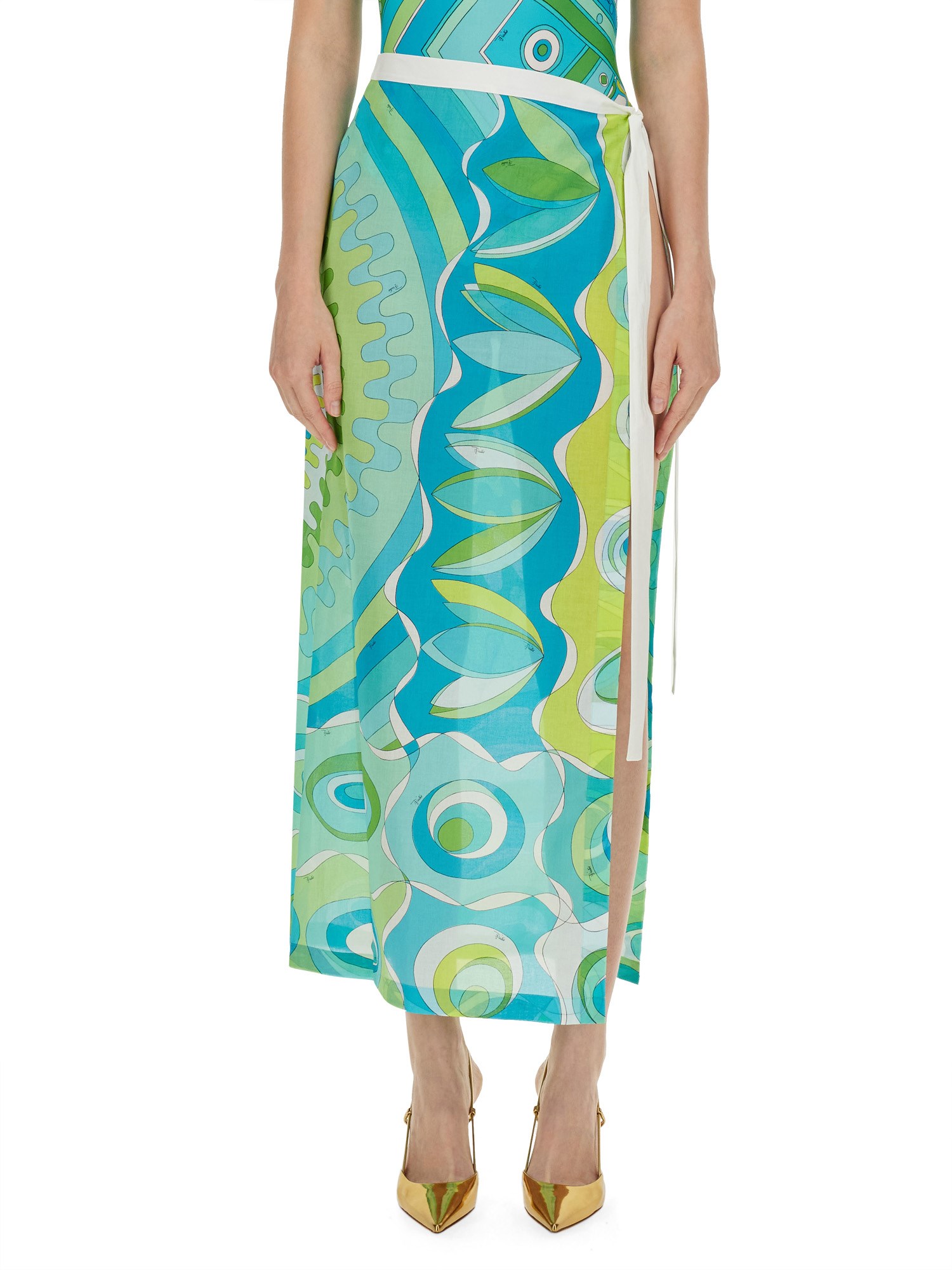 pucci pucci cotton skirt