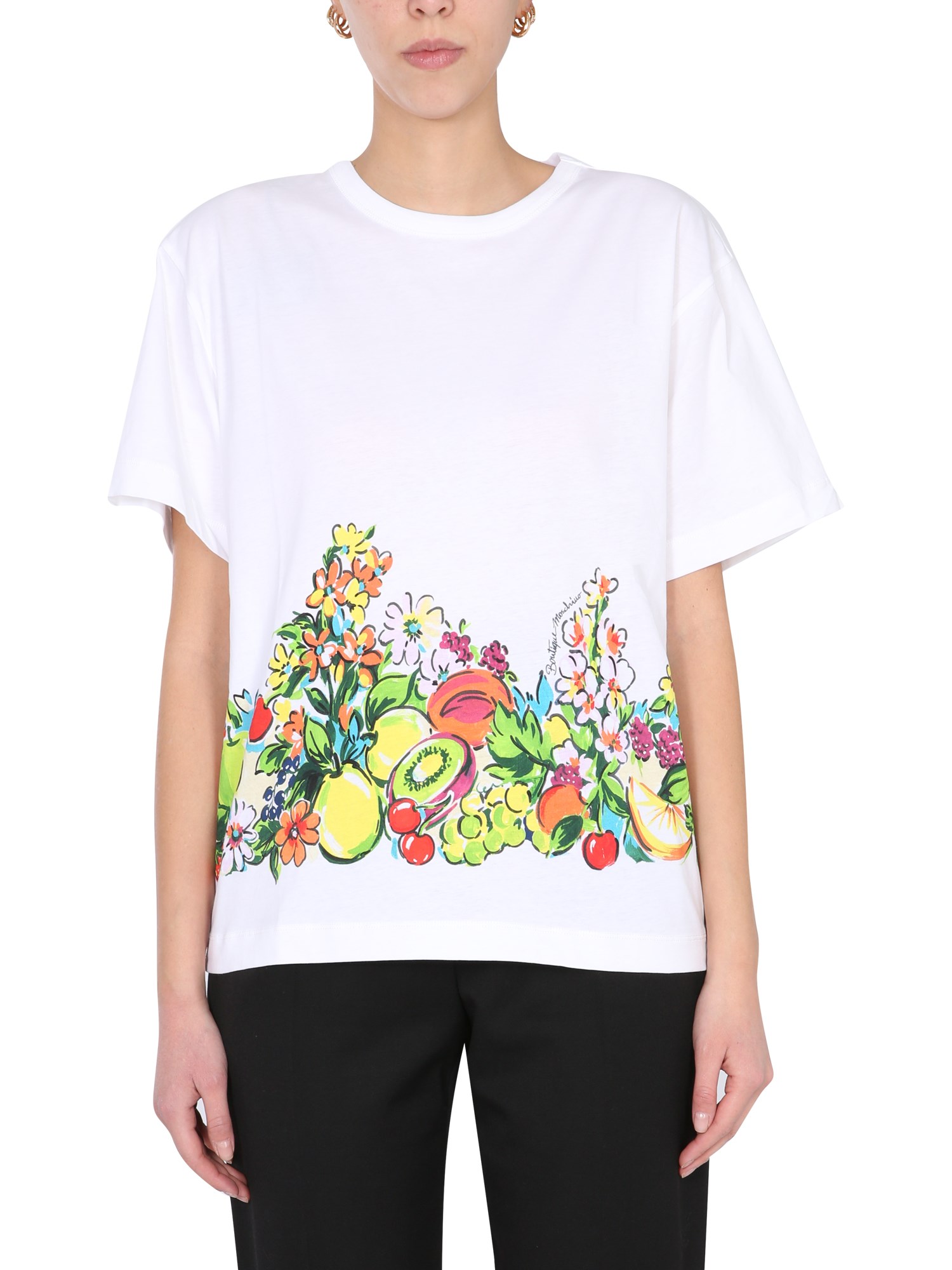 Boutique Moschino boutique moschino fruit print t-shirt