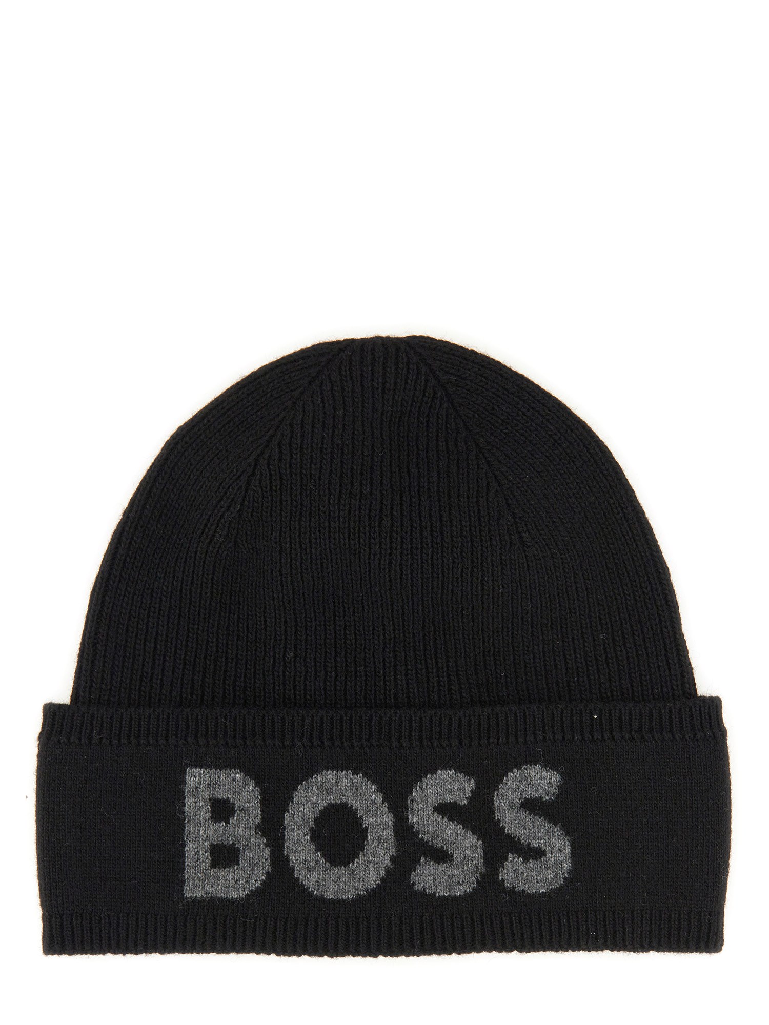 BOSS boss beanie hat with logo