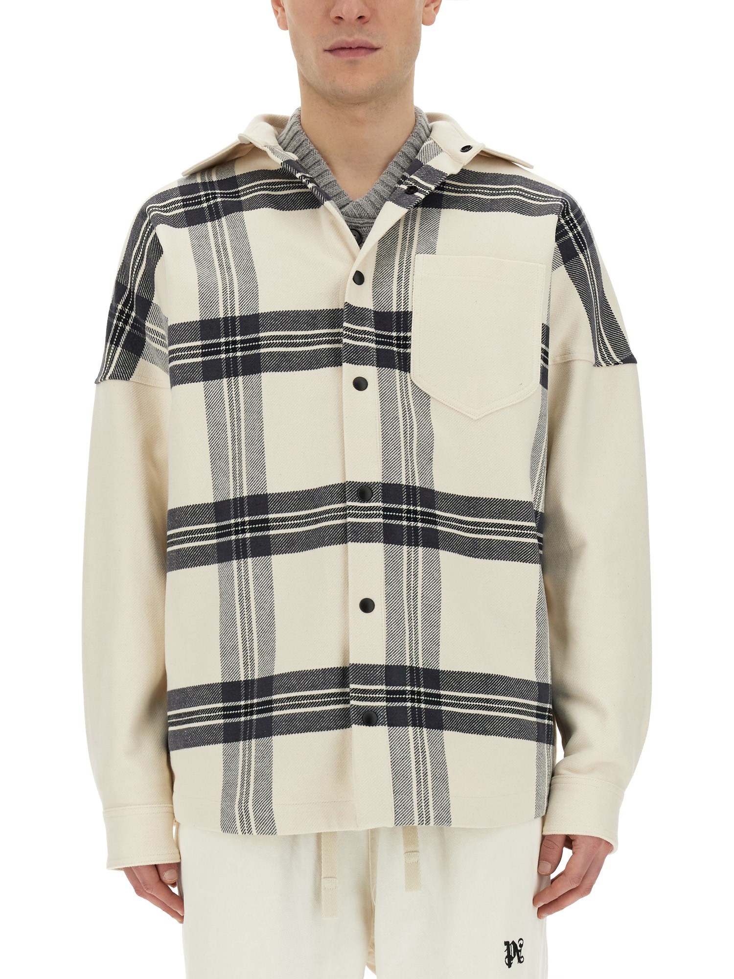 PALM ANGELS palm angels overshirt check