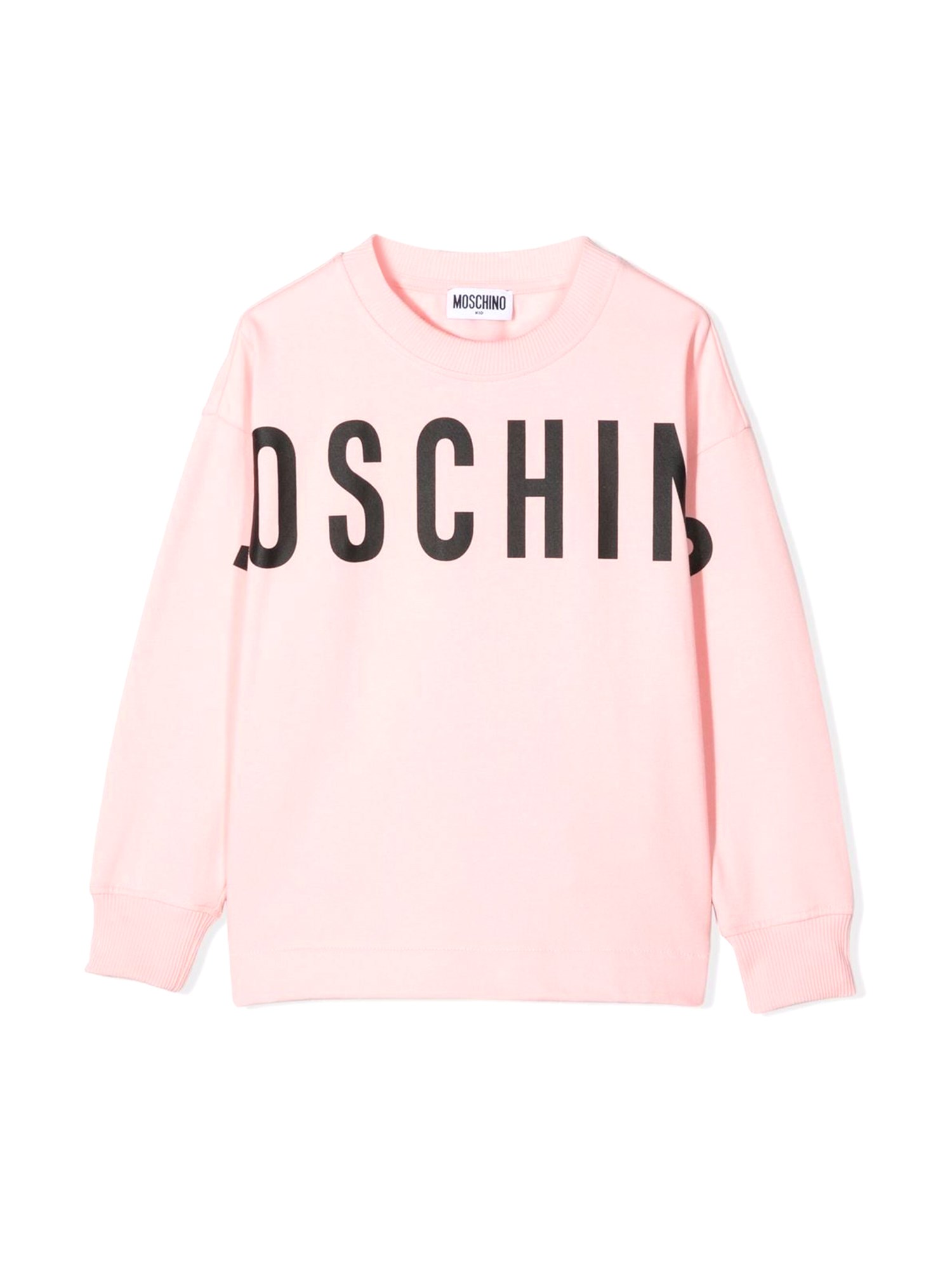 Moschino moschino felpa in cotone con logo