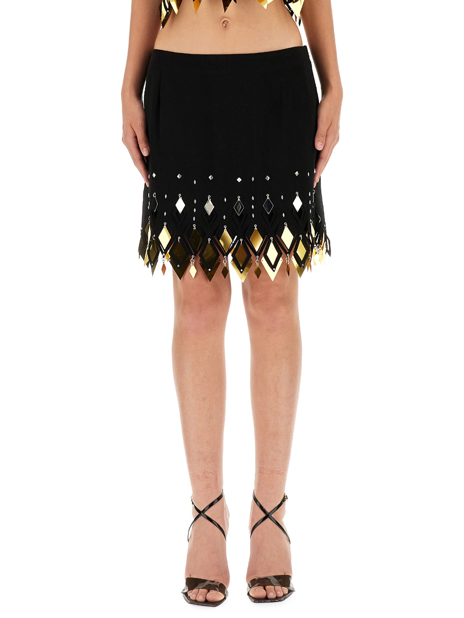 paco rabanne paco rabanne mini skirt