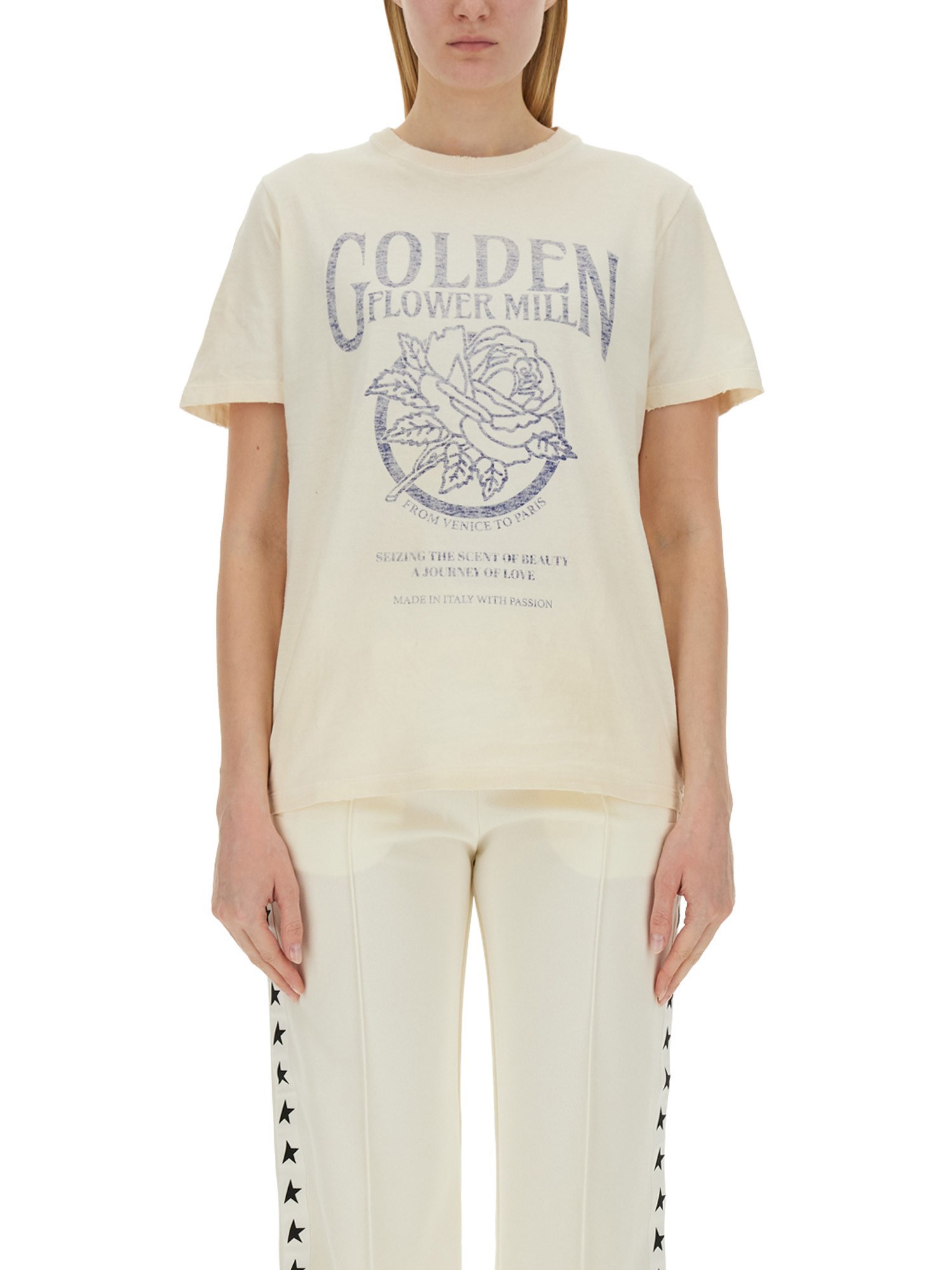 Golden Goose golden goose logo print t-shirt