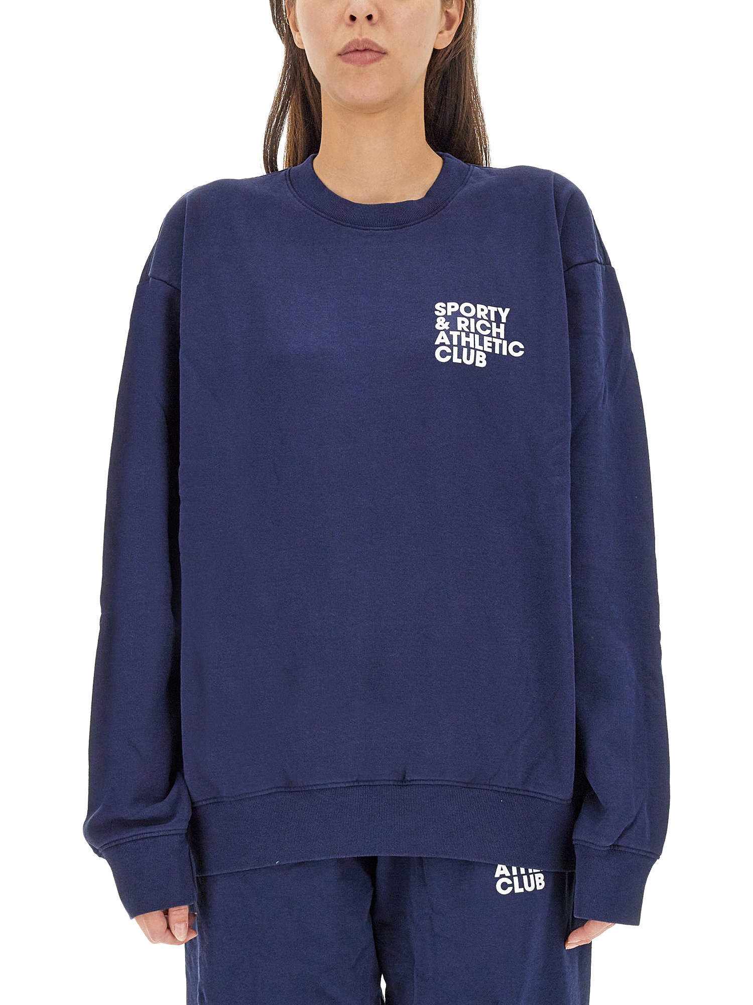 Sporty & Rich sporty & rich sweatshirt with logo