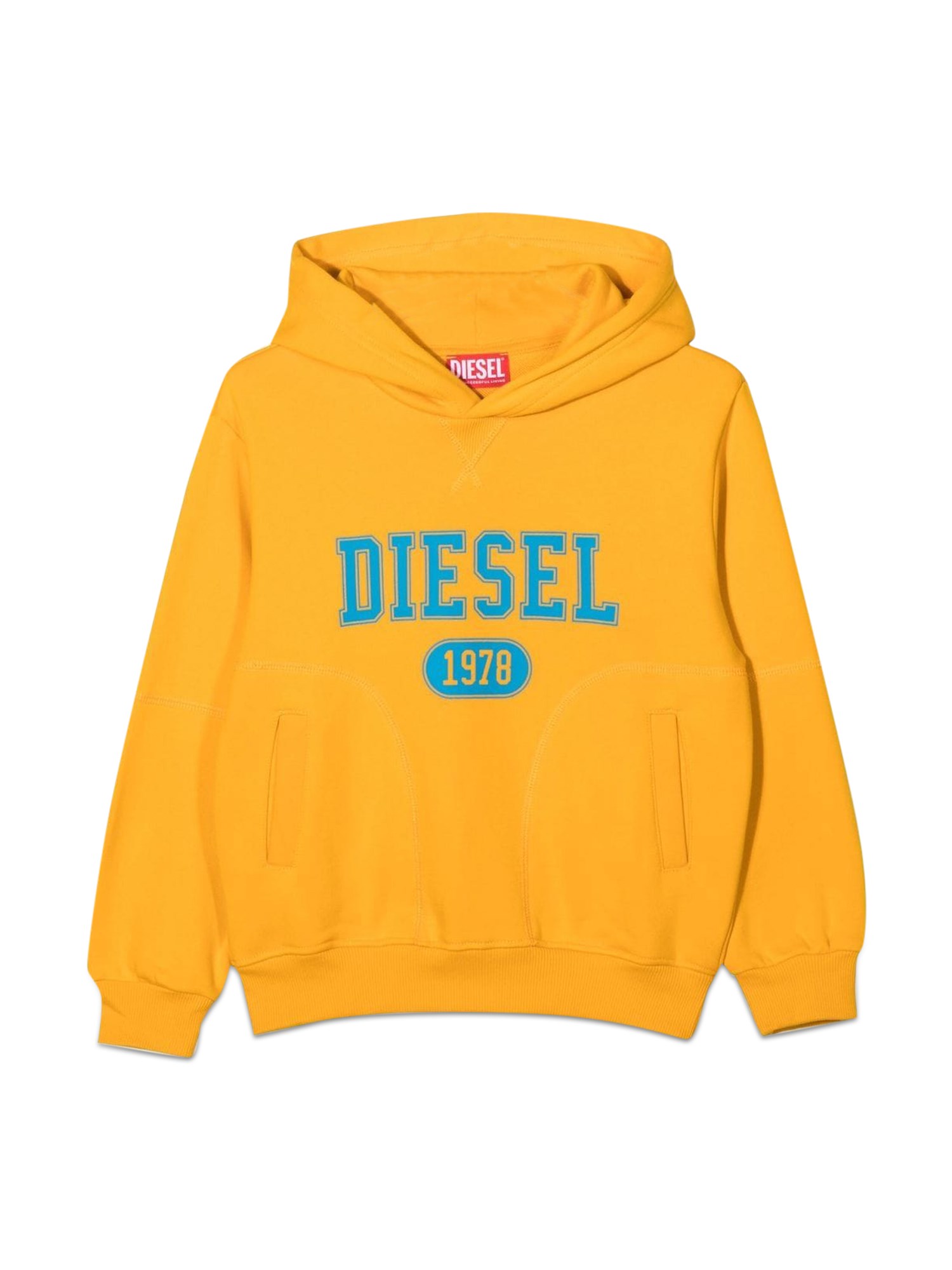 diesel kids diesel kids hooded sweatshirt with logo