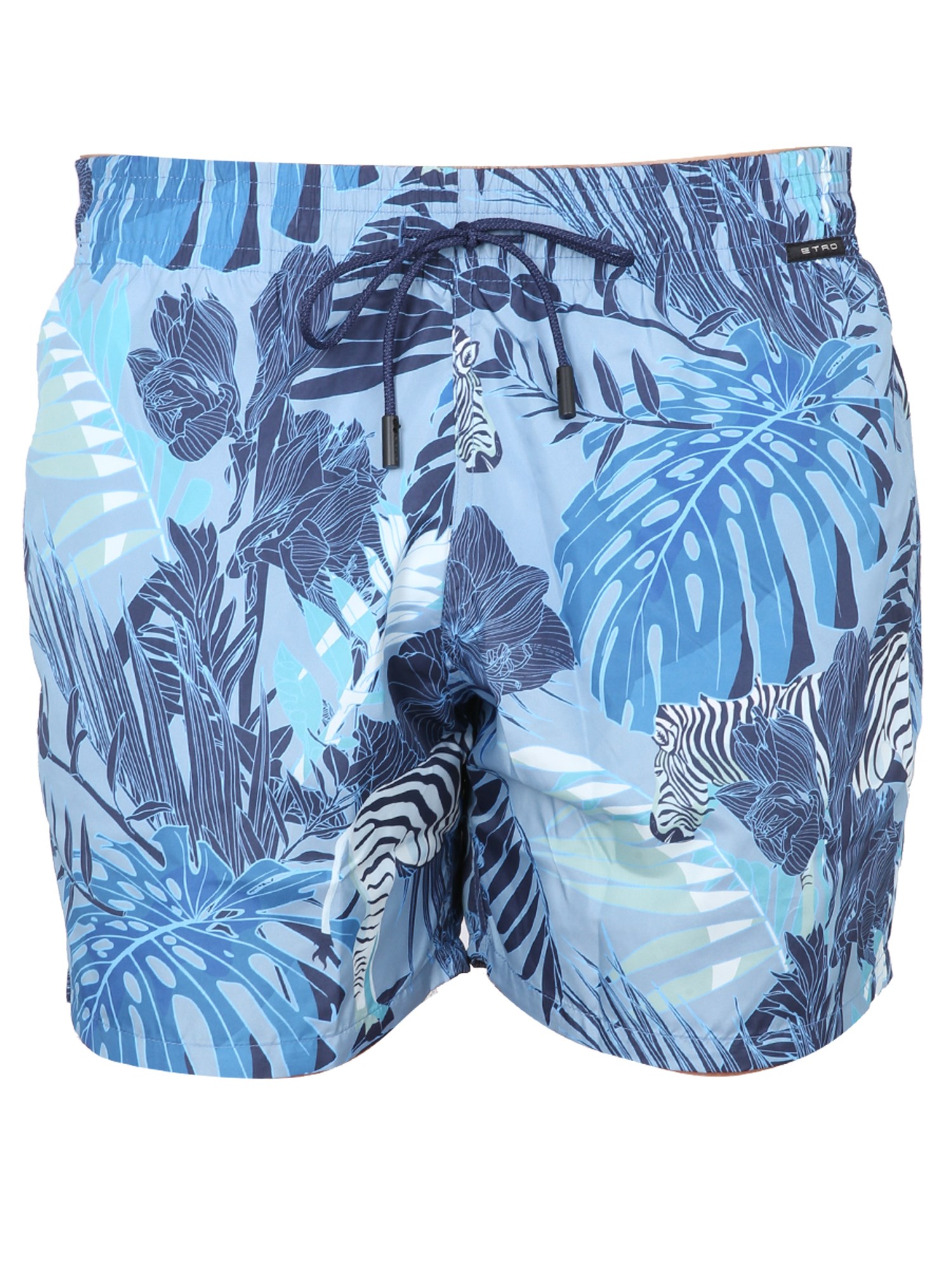 Etro etro boxer swimsuit with maxi floral print