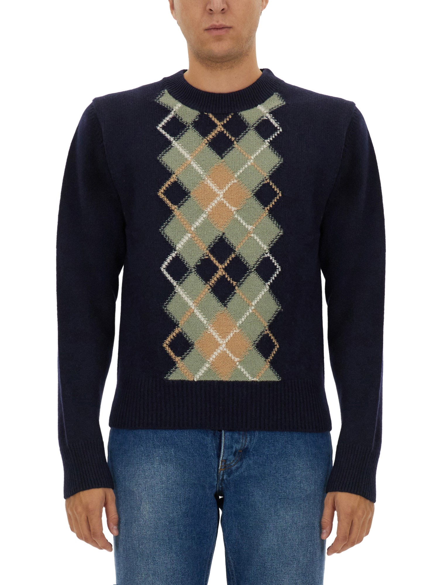 Ami Paris ami paris wool and cashmere sweater