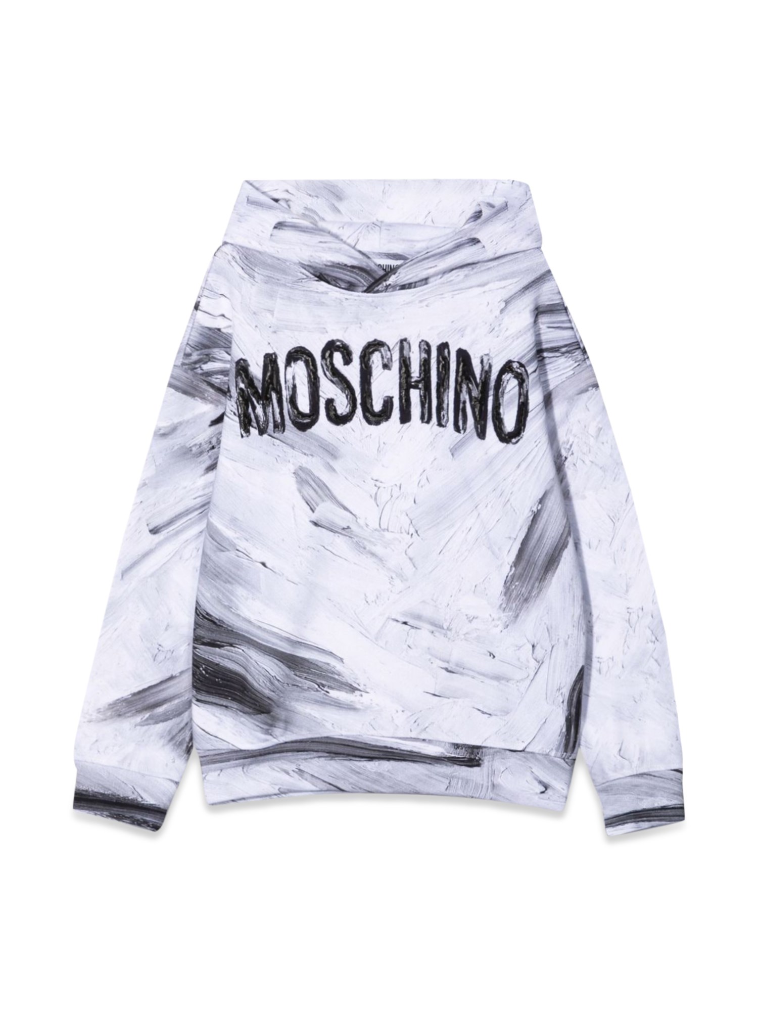 Moschino moschino felpa in cotone con cappuccio