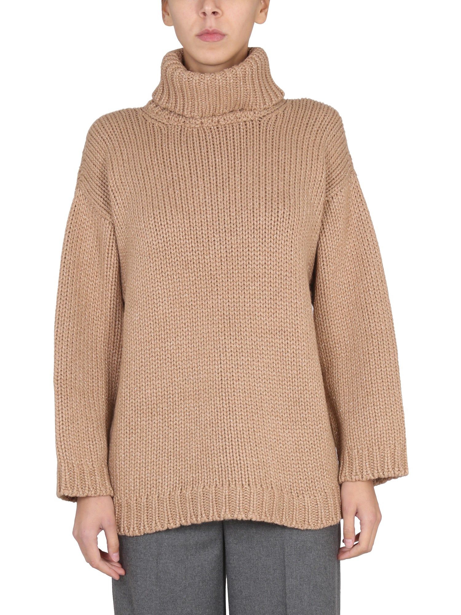 Red Valentino red valentino wool and lurex blend sweater