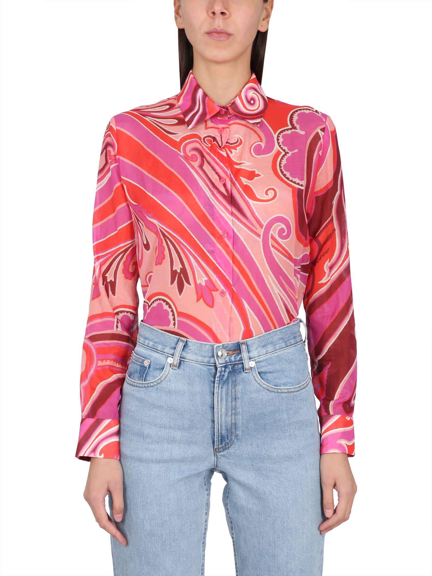 Etro etro rose shirt