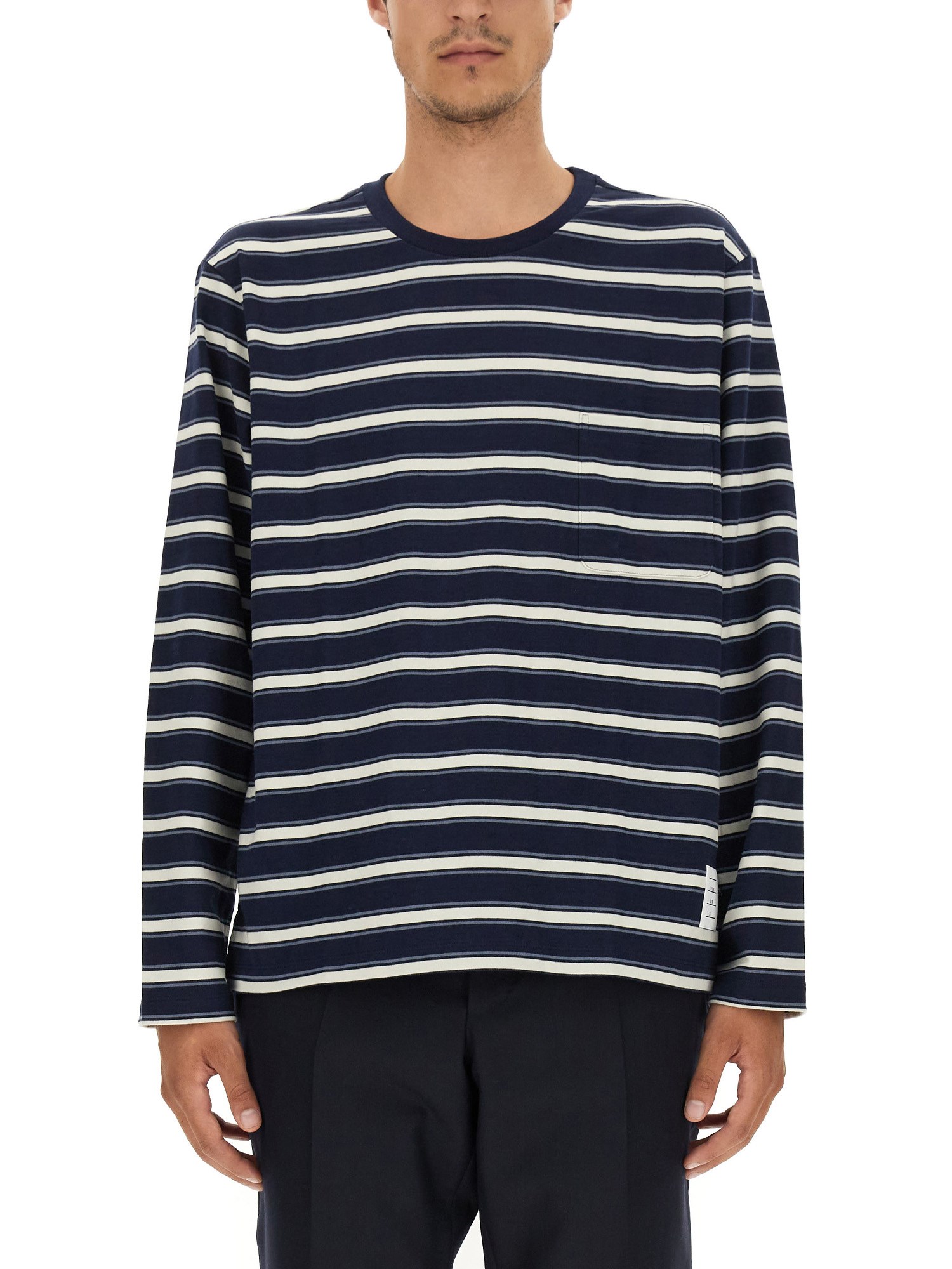 Thom Browne thom browne t-shirt with stripe pattern