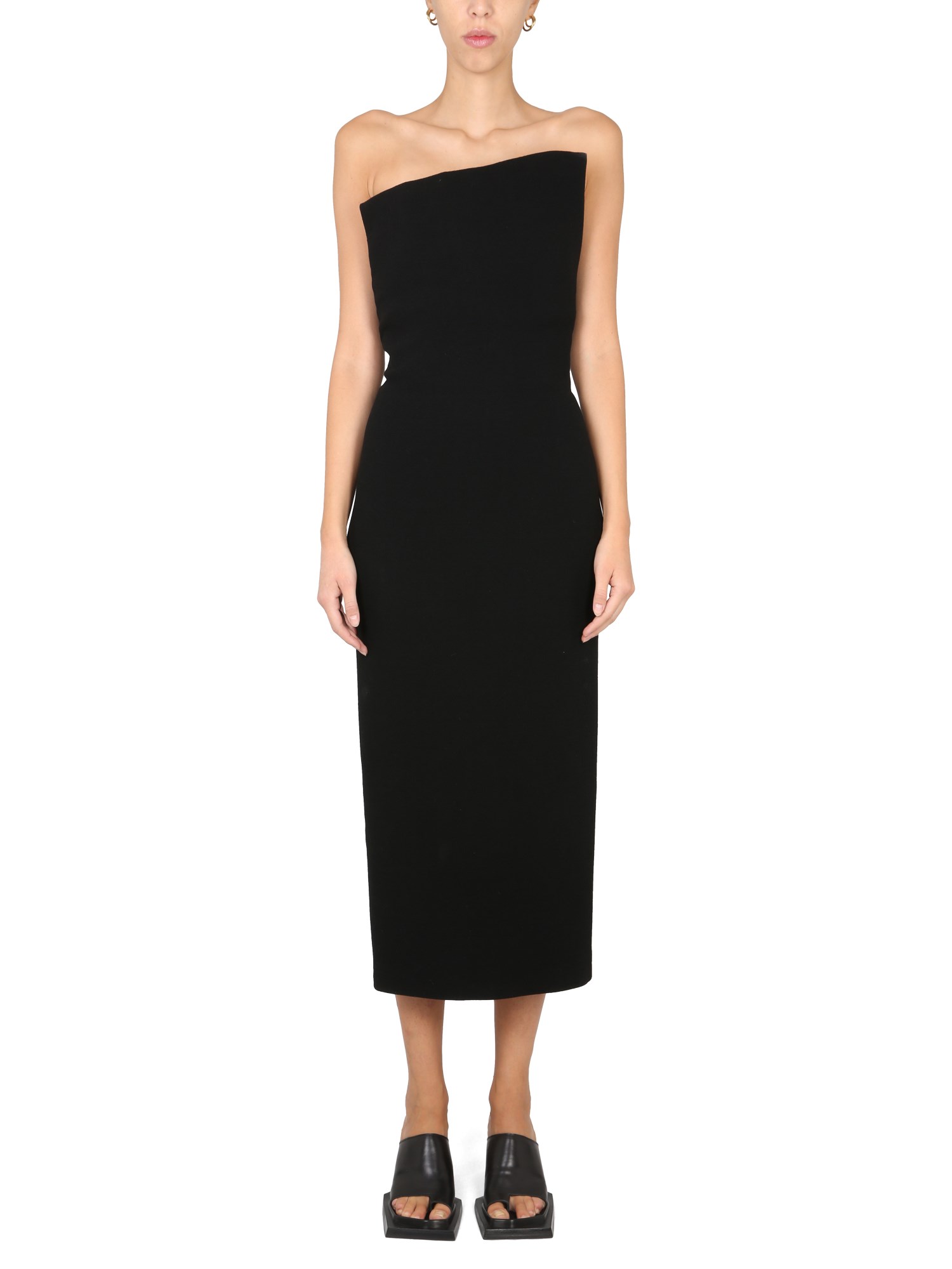 Max Mara max mara asymmetrical strapless dress