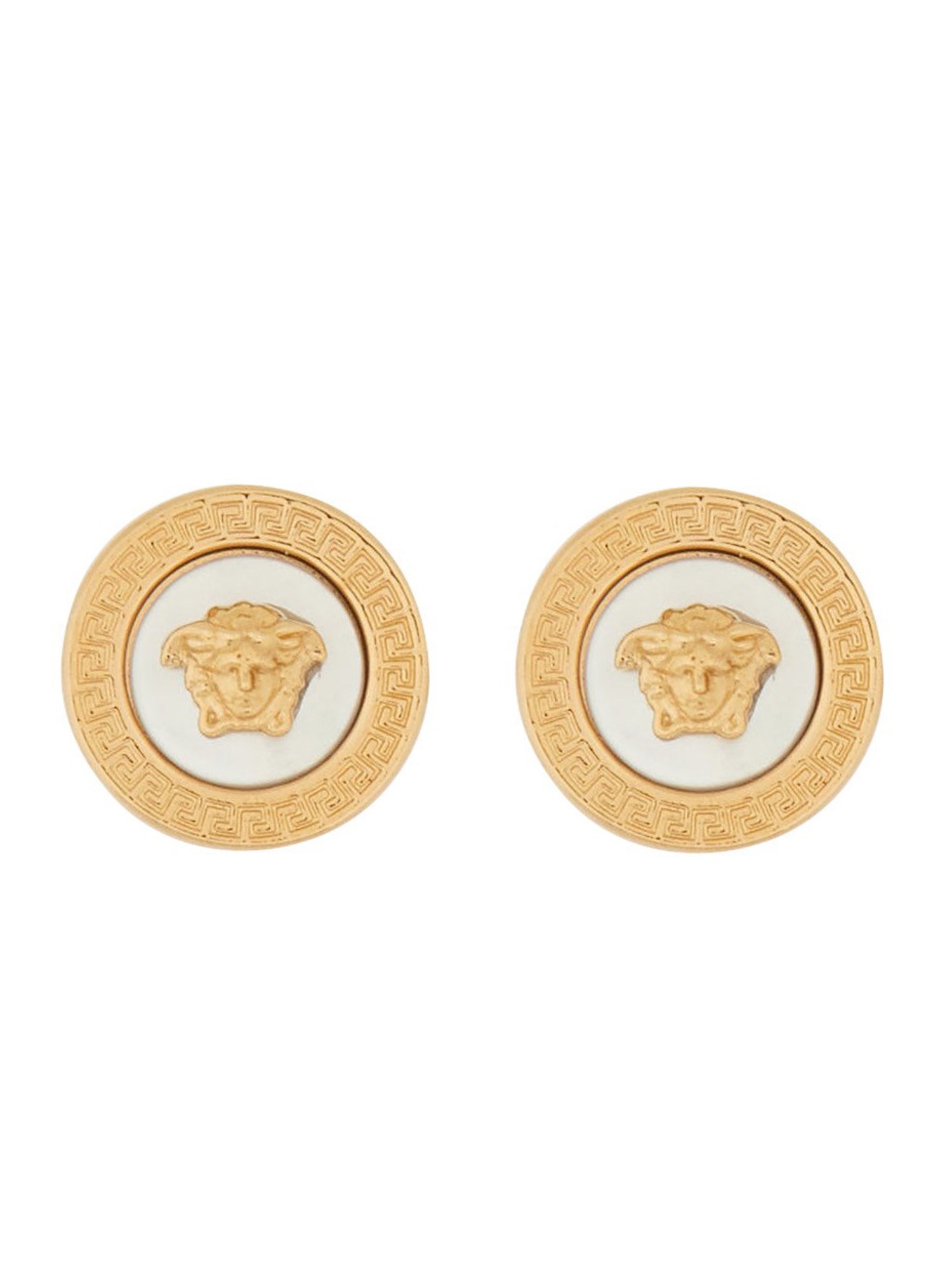 Versace versace "icon" button earrings with jellyfish