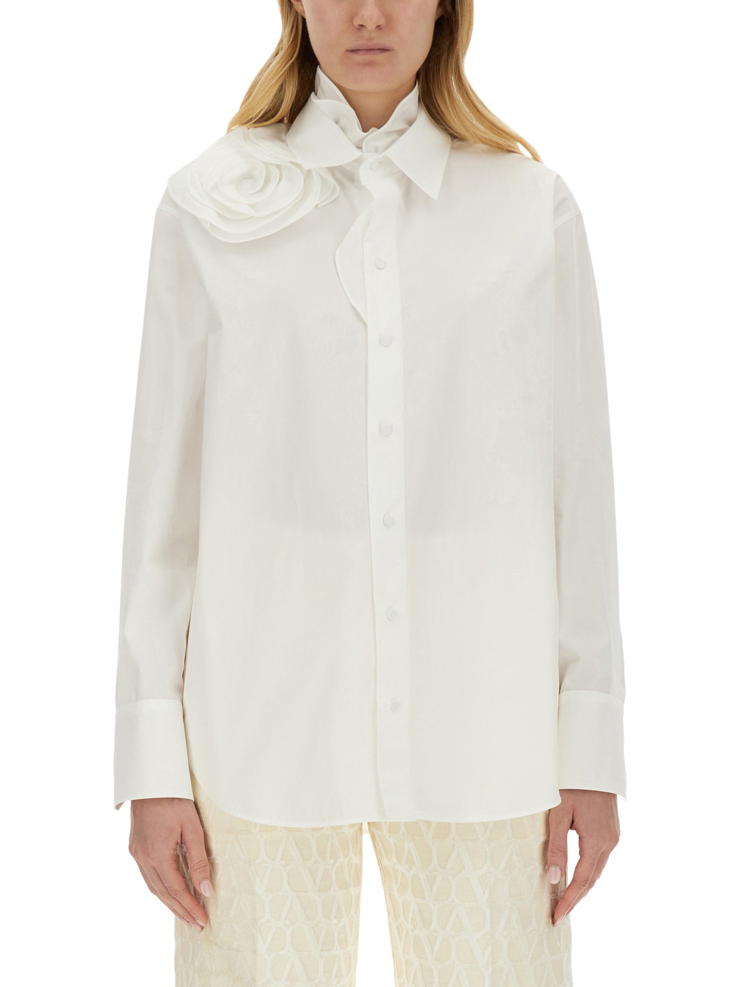 Valentino valentino cotton poplin shirt