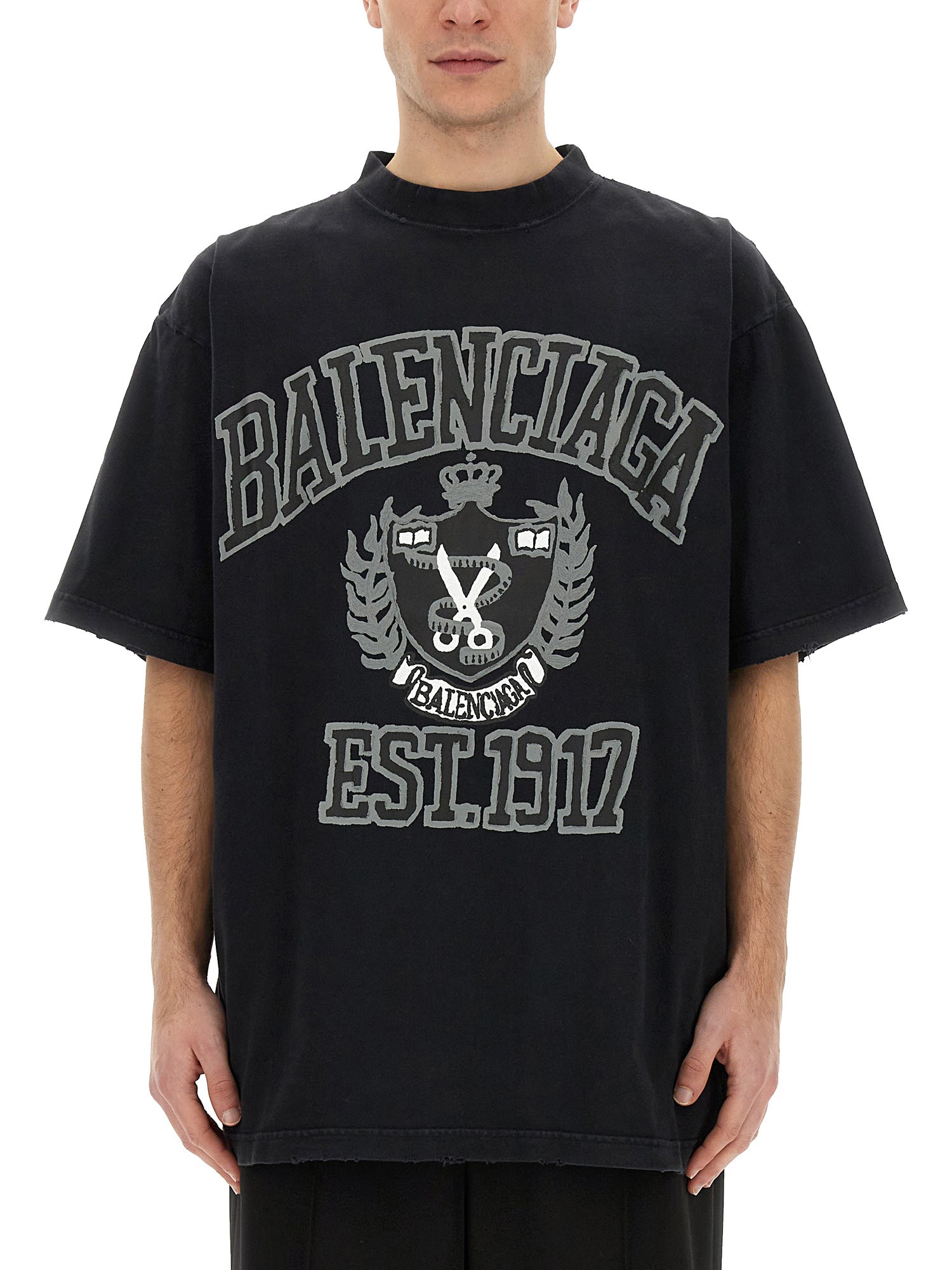 Balenciaga balenciaga logo print t-shirt