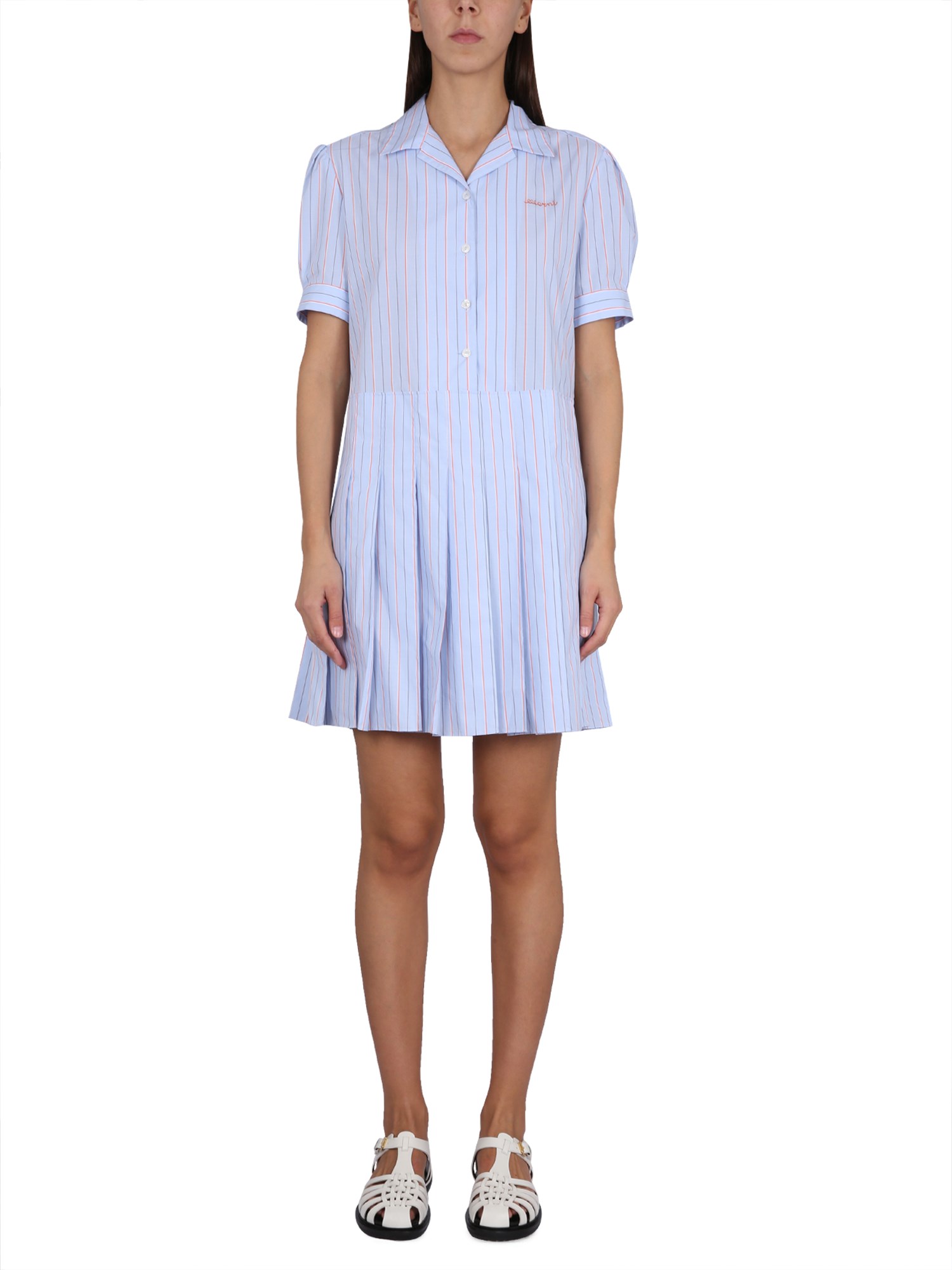 Marni marni dress with logo embroidery